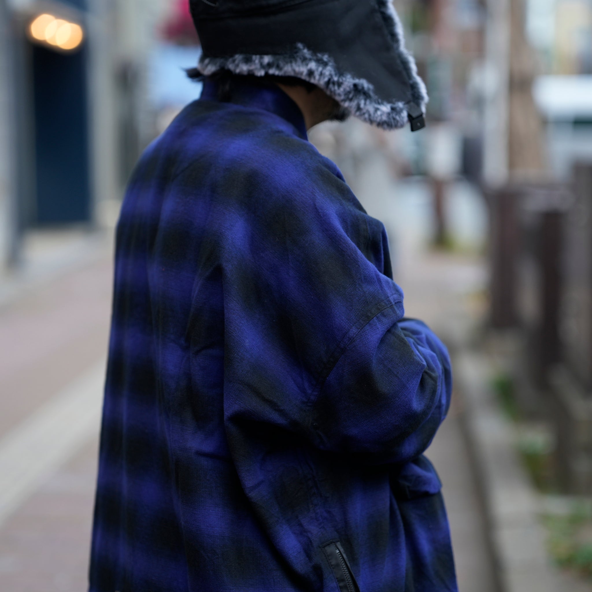VG-SH-271 | BATTLECHECK OVERDRIVE SHIRTS | Blue【VIRGOwearworks_ヴァルゴウェアワークス】