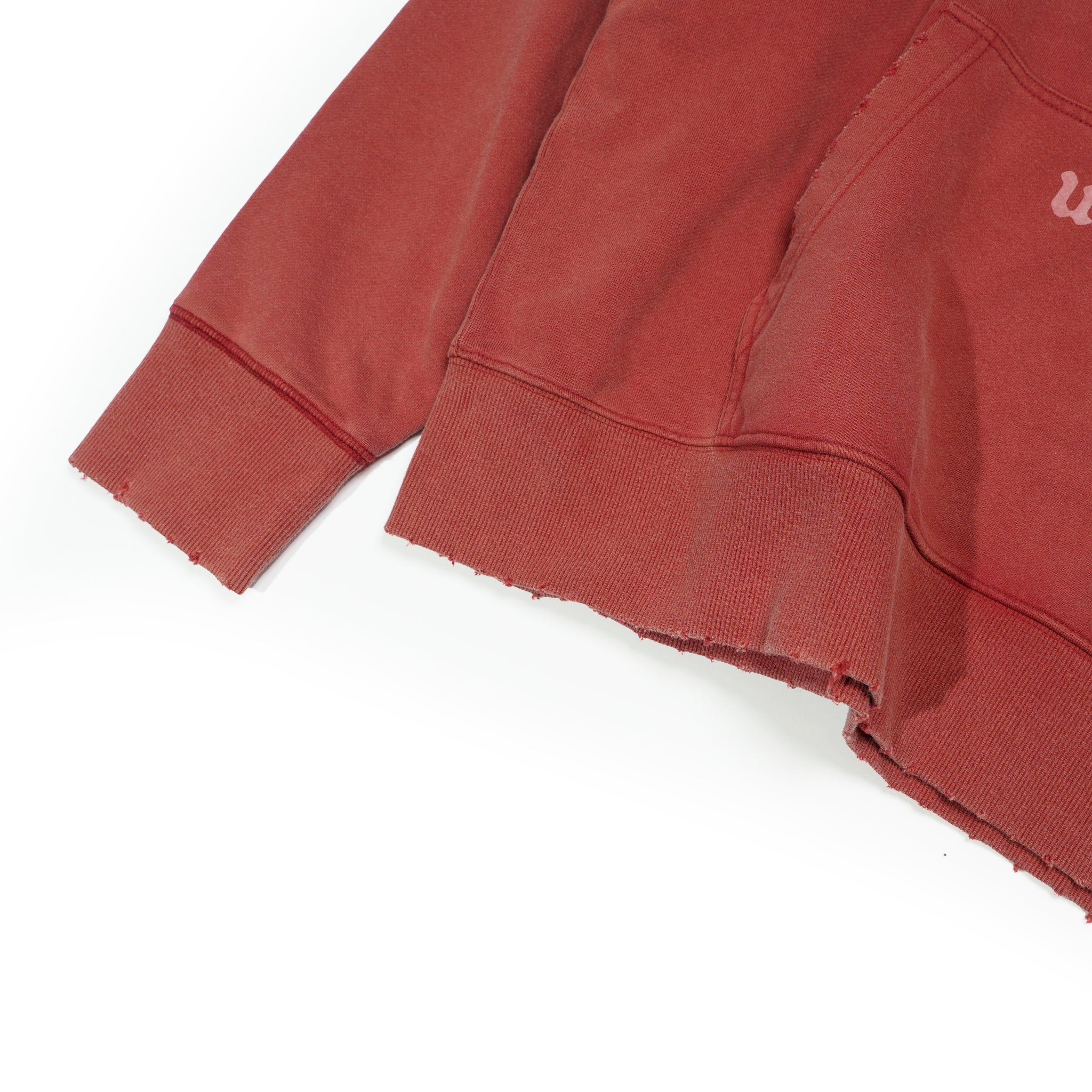 efmm-19_Red | Colorless Half Zip Hoodie | Color:Red【EFFECTEN_エフェクテン】