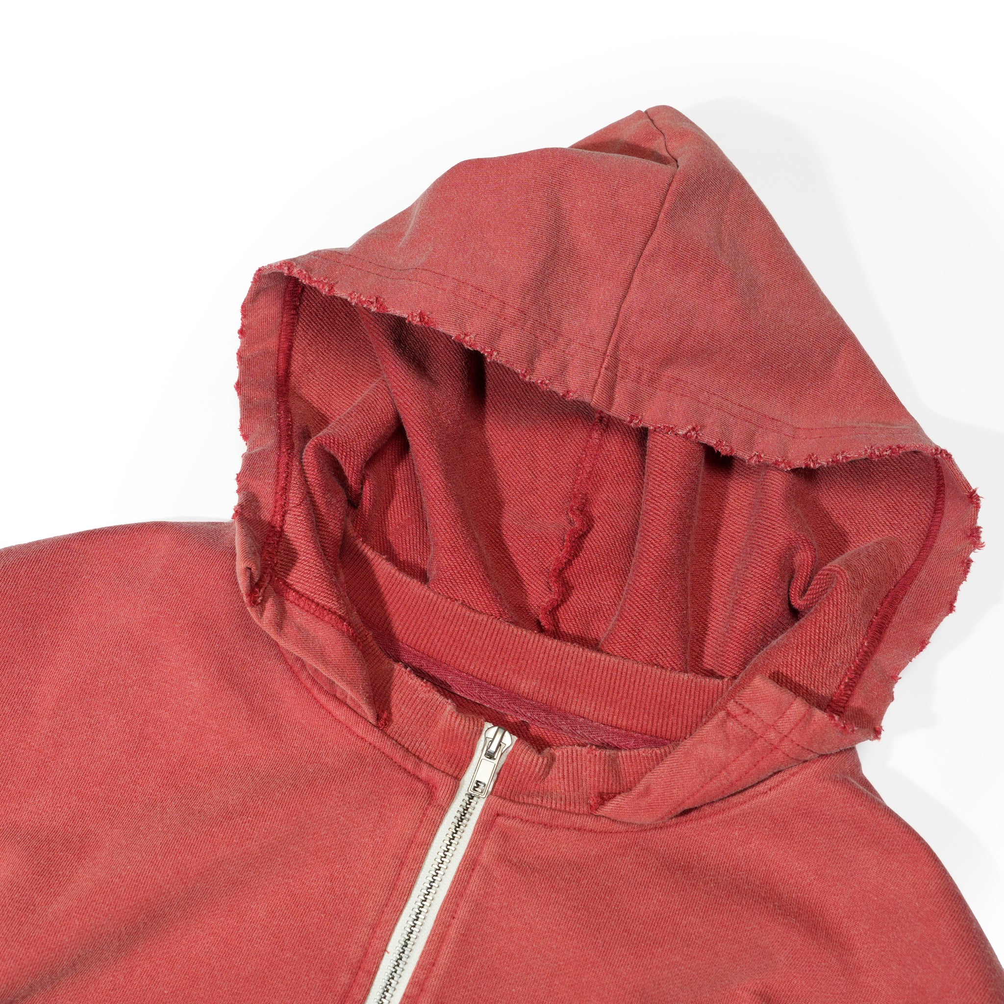 efmm-19_Red | Colorless Half Zip Hoodie | Color:Red【EFFECTEN_エフェクテン】【archive】