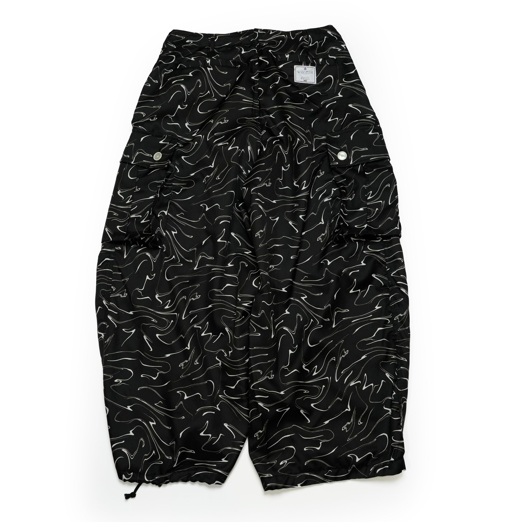 efmm-22_Snake Pattern | Marble Balloon Wide Cargo Pants | Color:Snake Pattern【EFFECTEN_エフェクテン】【archive】
