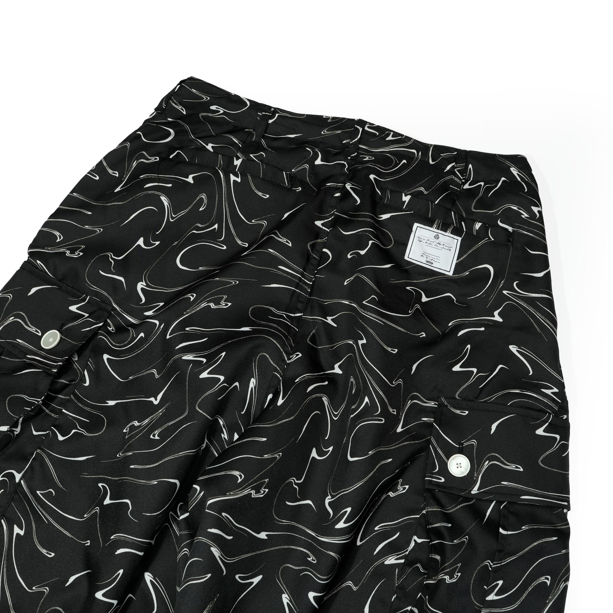 efmm-22_Snake Pattern | Marble Balloon Wide Cargo Pants | Color:Snake Pattern【EFFECTEN_エフェクテン】【archive】