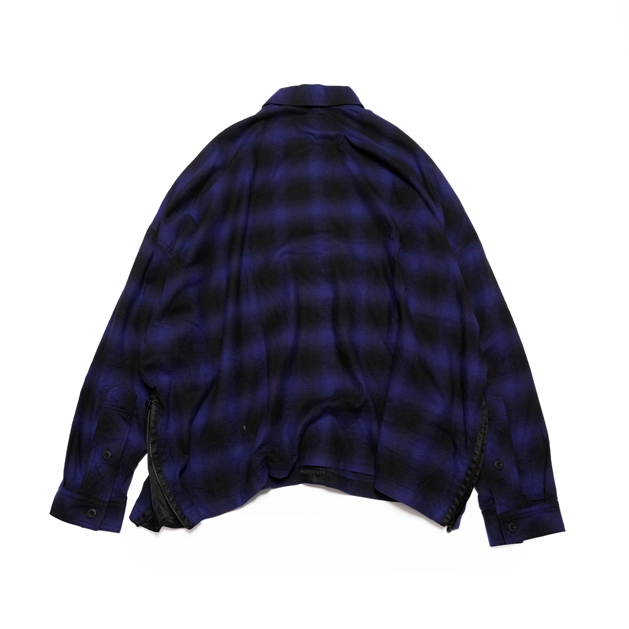 VG-SH-271 | BATTLECHECK OVERDRIVE SHIRTS | Blue【VIRGOwearworks_ヴァルゴウェアワークス】