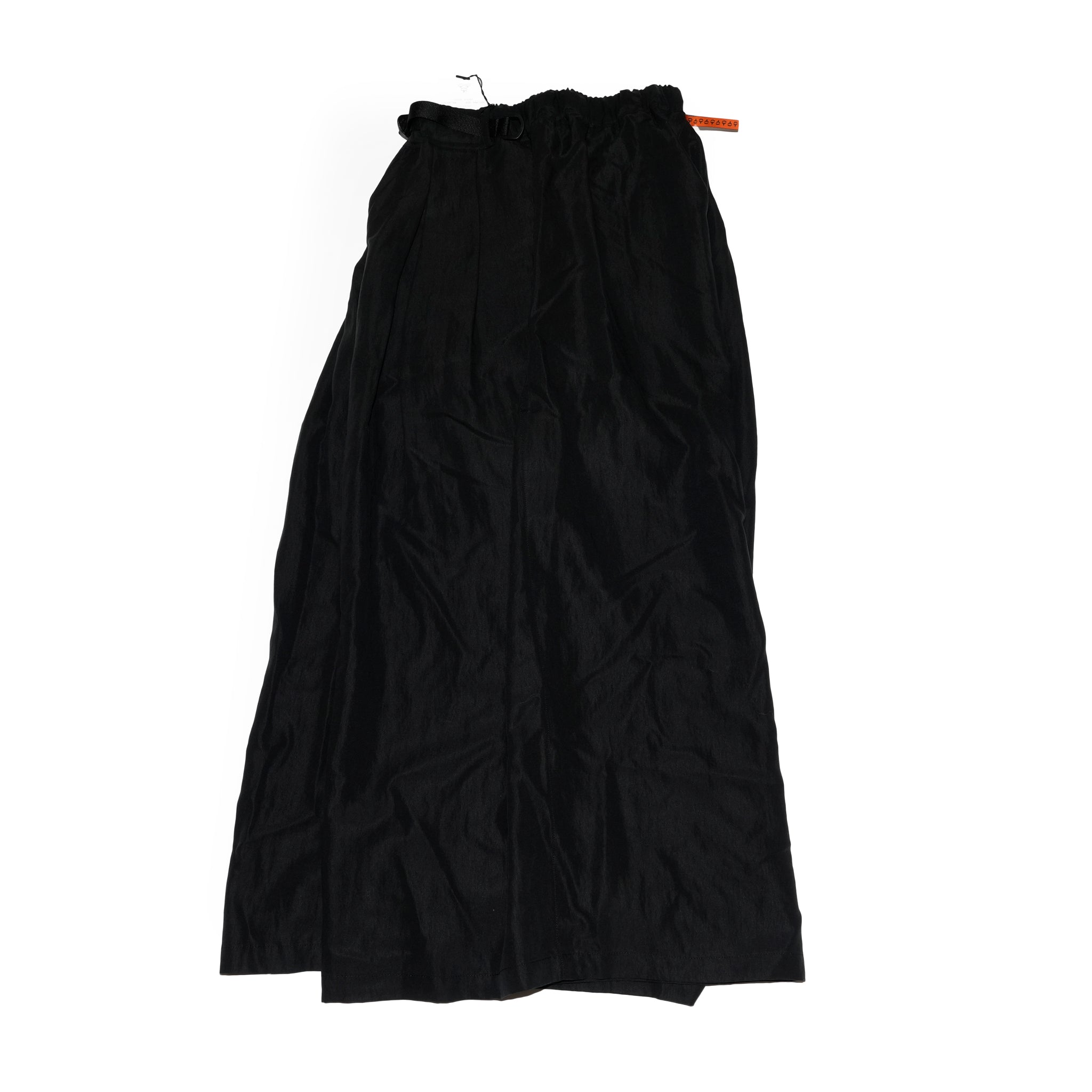 G72303_BK | NYLON WIDE LEG PANTS-BK | Color:Black【GORT_ゴート】