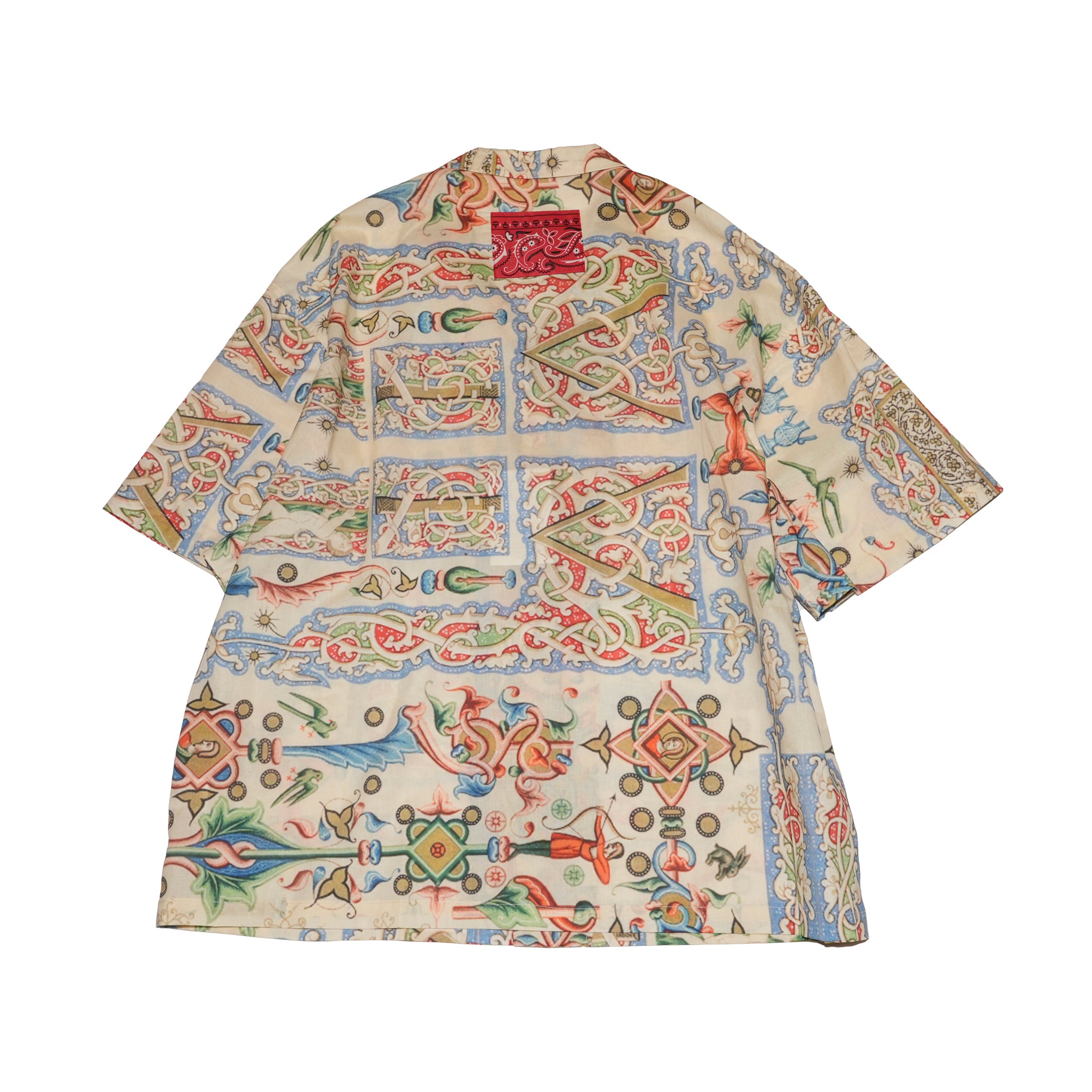 G72203_CR | 60S COTTON ART HAWAIIAN SHIRTS-CR | Color:Cream【GORT_ゴート】
