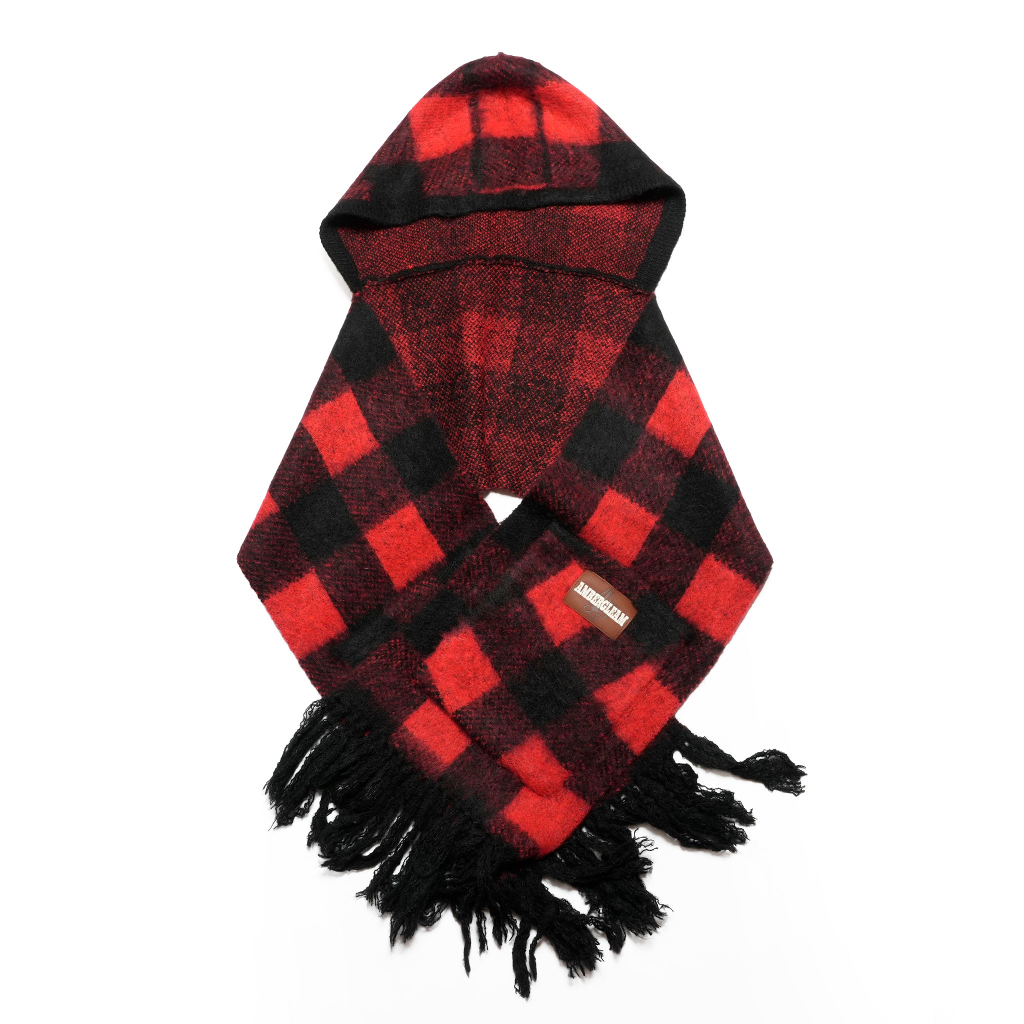 Moist Hoodie Poncho / Red | AMBERGLEAM
