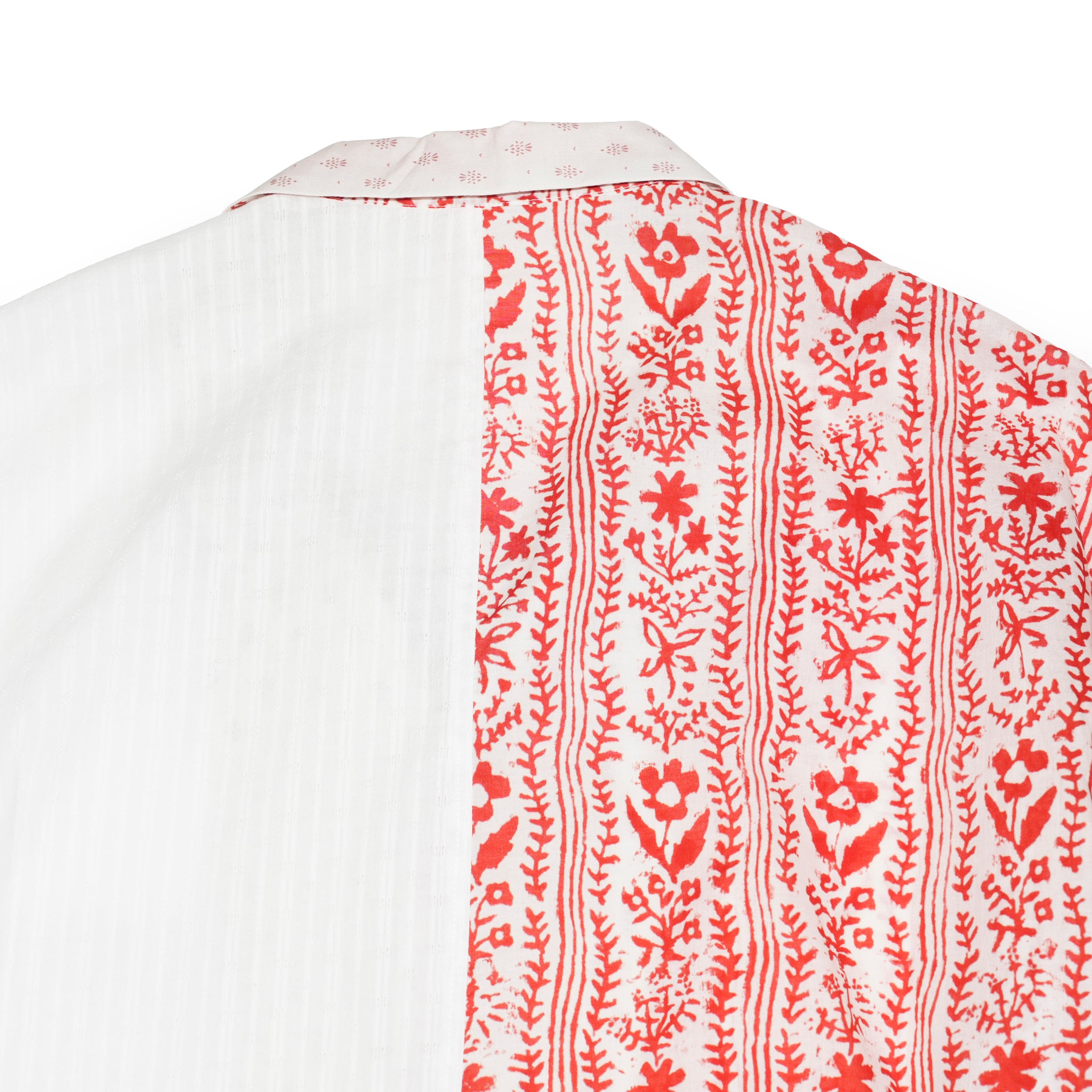 G72202_RD.WH | PATCHWORK HAWAIIAN SHIRT-RD.WH | Color:Red_White【GORT_ゴート】