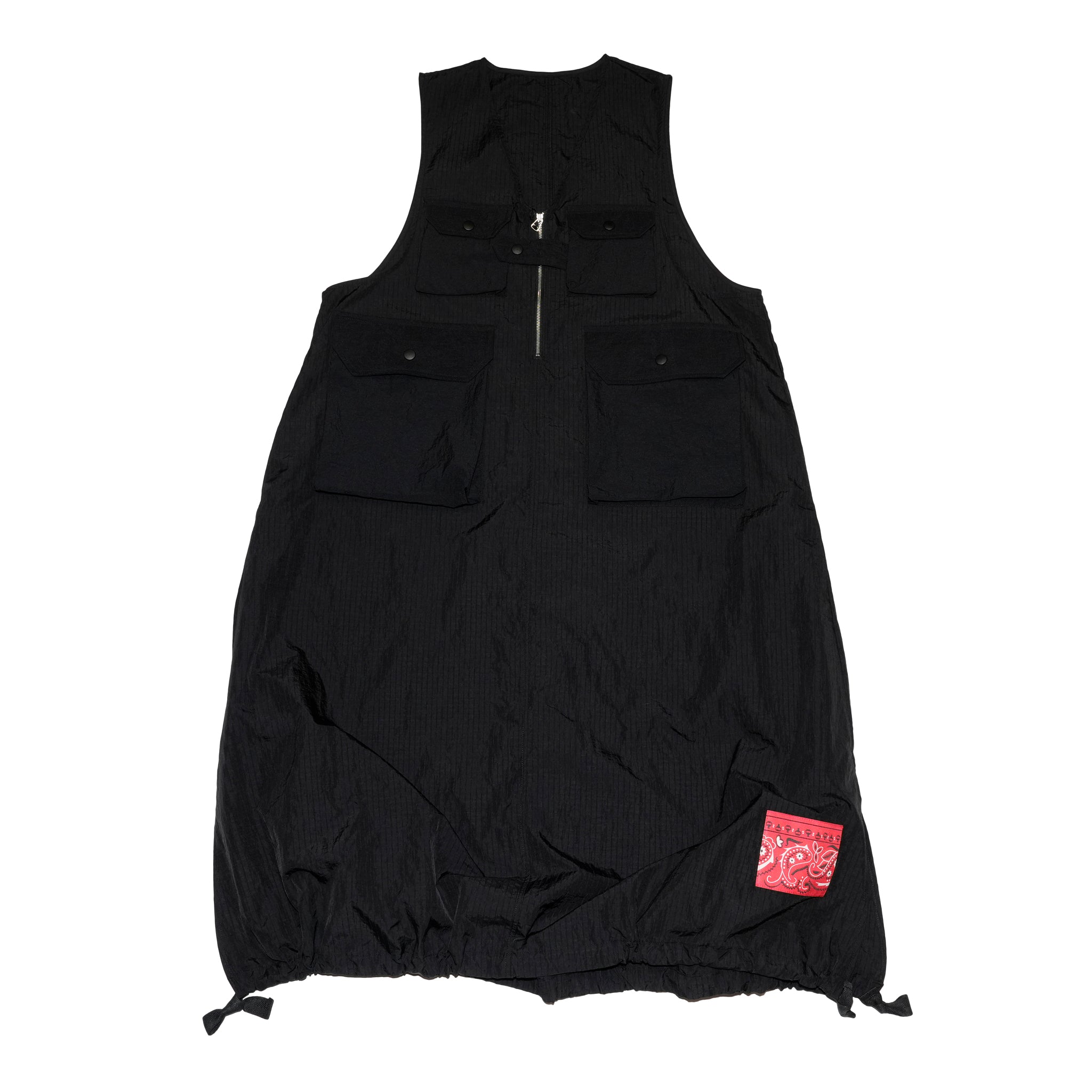 G72206_BK | NYLON C1 LONG VEST-BK | Color:Black【GORT_ゴート】