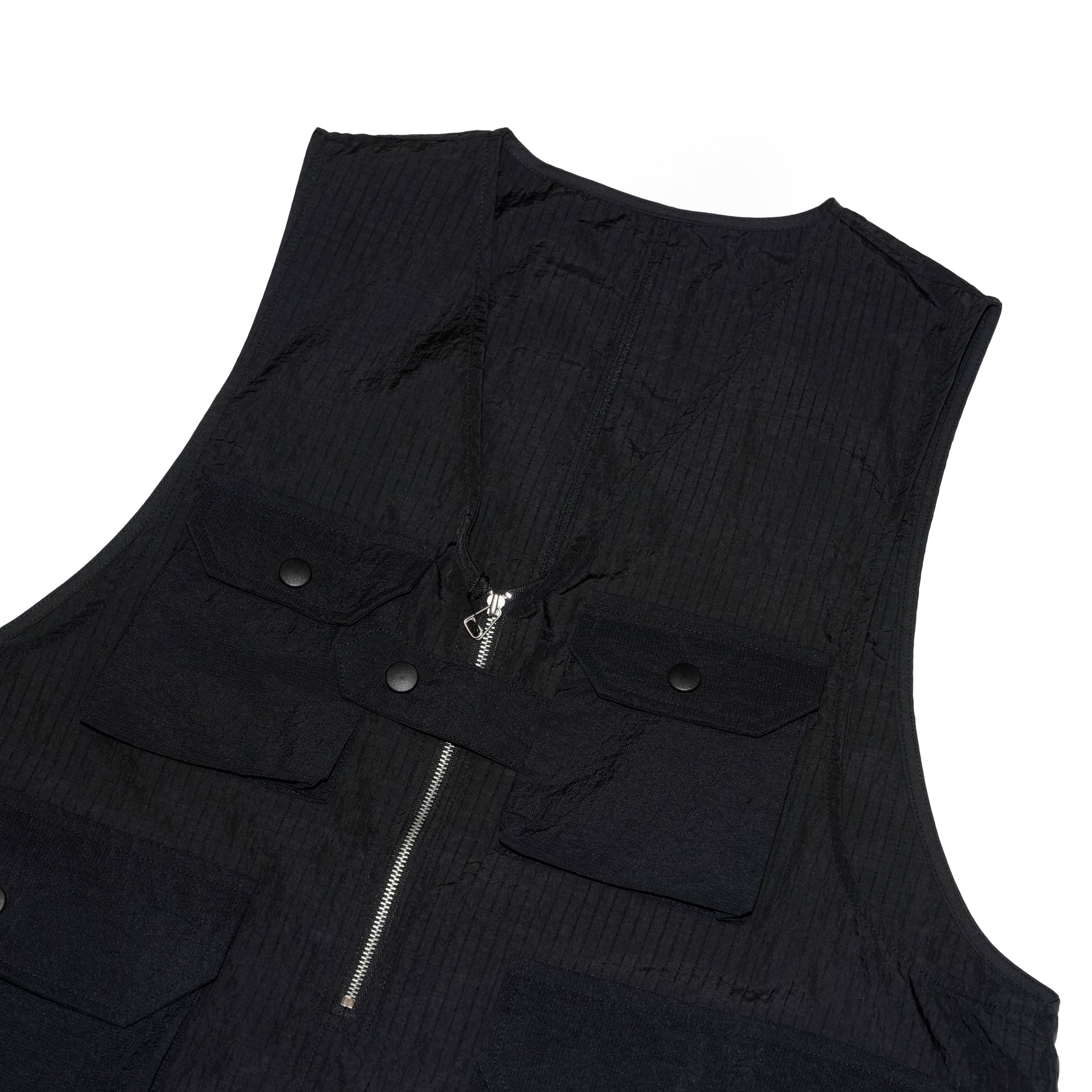 G72206_BK | NYLON C1 LONG VEST-BK | Color:Black【GORT_ゴート】