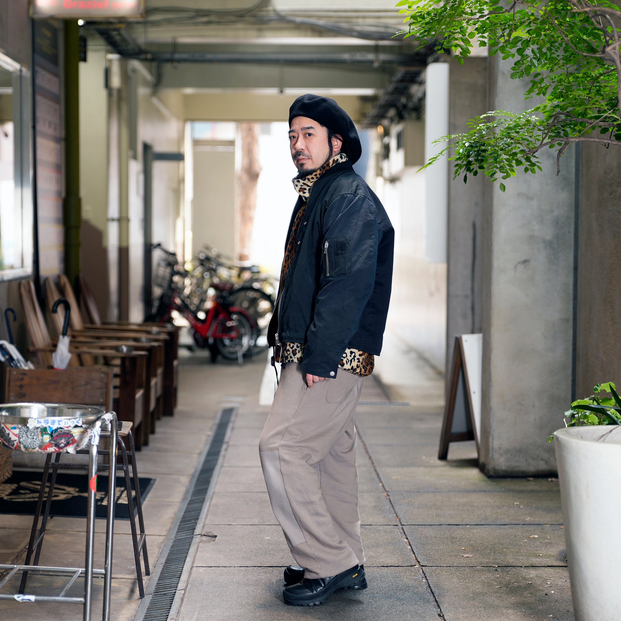 RJ2501001_01-Black | BARBARIAN FLIGHT JACKET | Color:01-Black/02-Olive【NASNGWAM_ナスングワム】