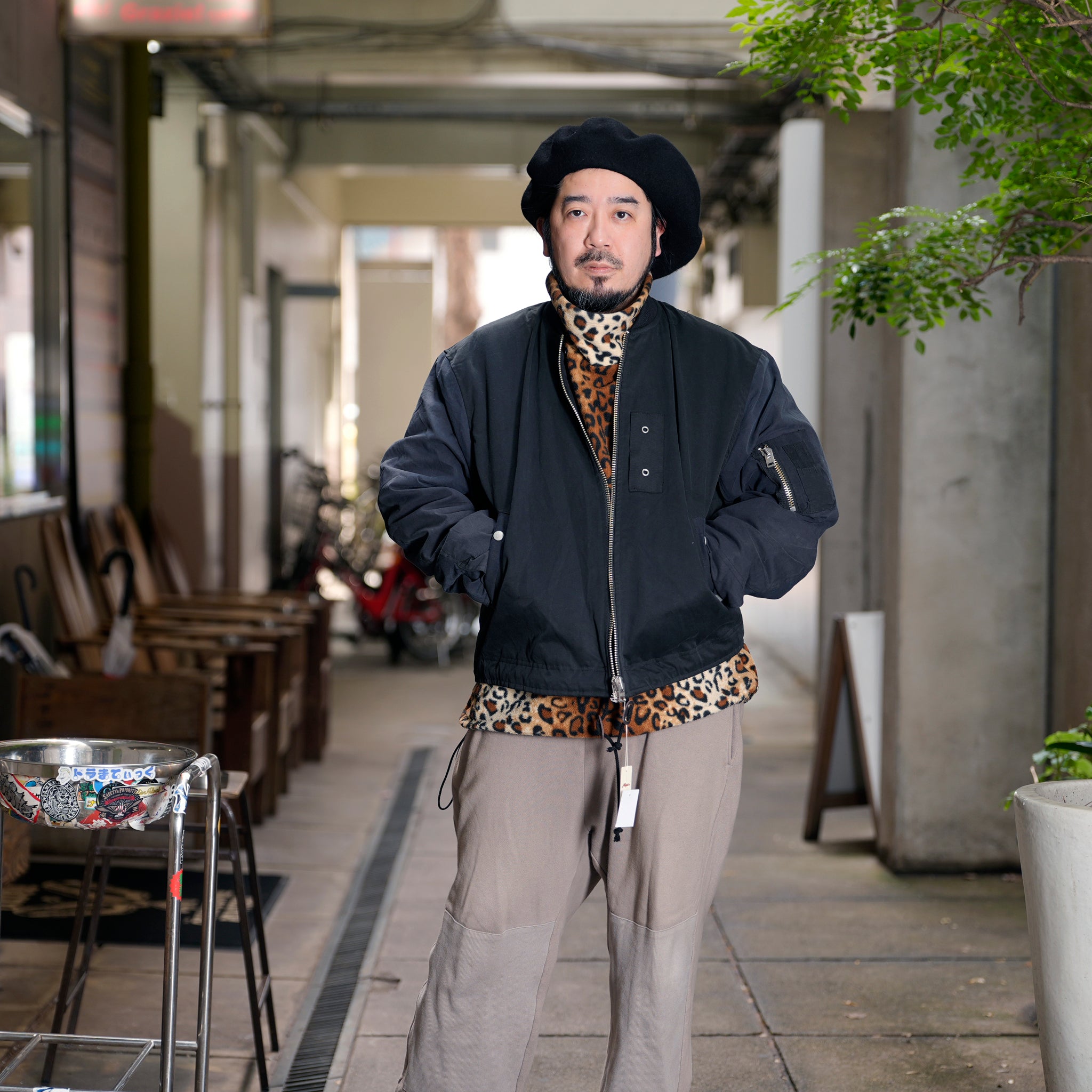 RJ2501001_01-Black | BARBARIAN FLIGHT JACKET | Color:01-Black/02-Olive【NASNGWAM_ナスングワム】