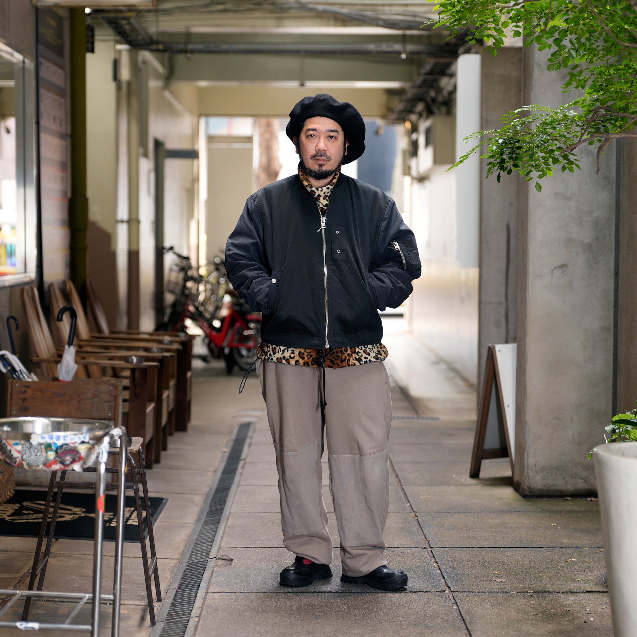 RJ2501001_01-Black | BARBARIAN FLIGHT JACKET | Color:01-Black/02-Olive【NASNGWAM_ナスングワム】