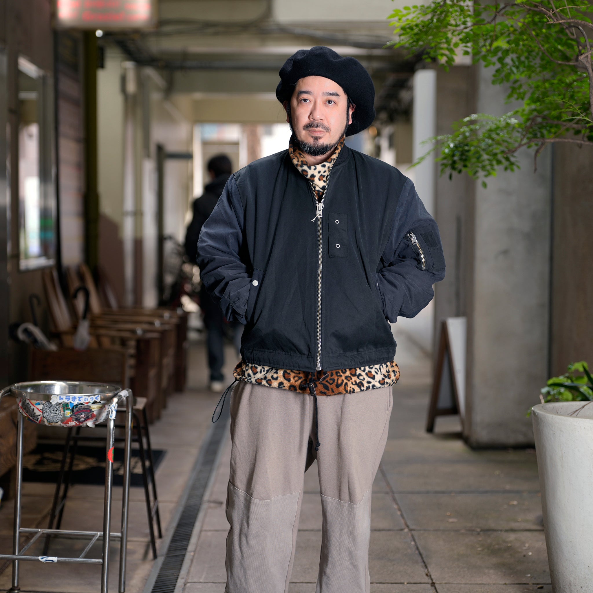 RJ2501001_01-Black | BARBARIAN FLIGHT JACKET | Color:01-Black/02-Olive【NASNGWAM_ナスングワム】