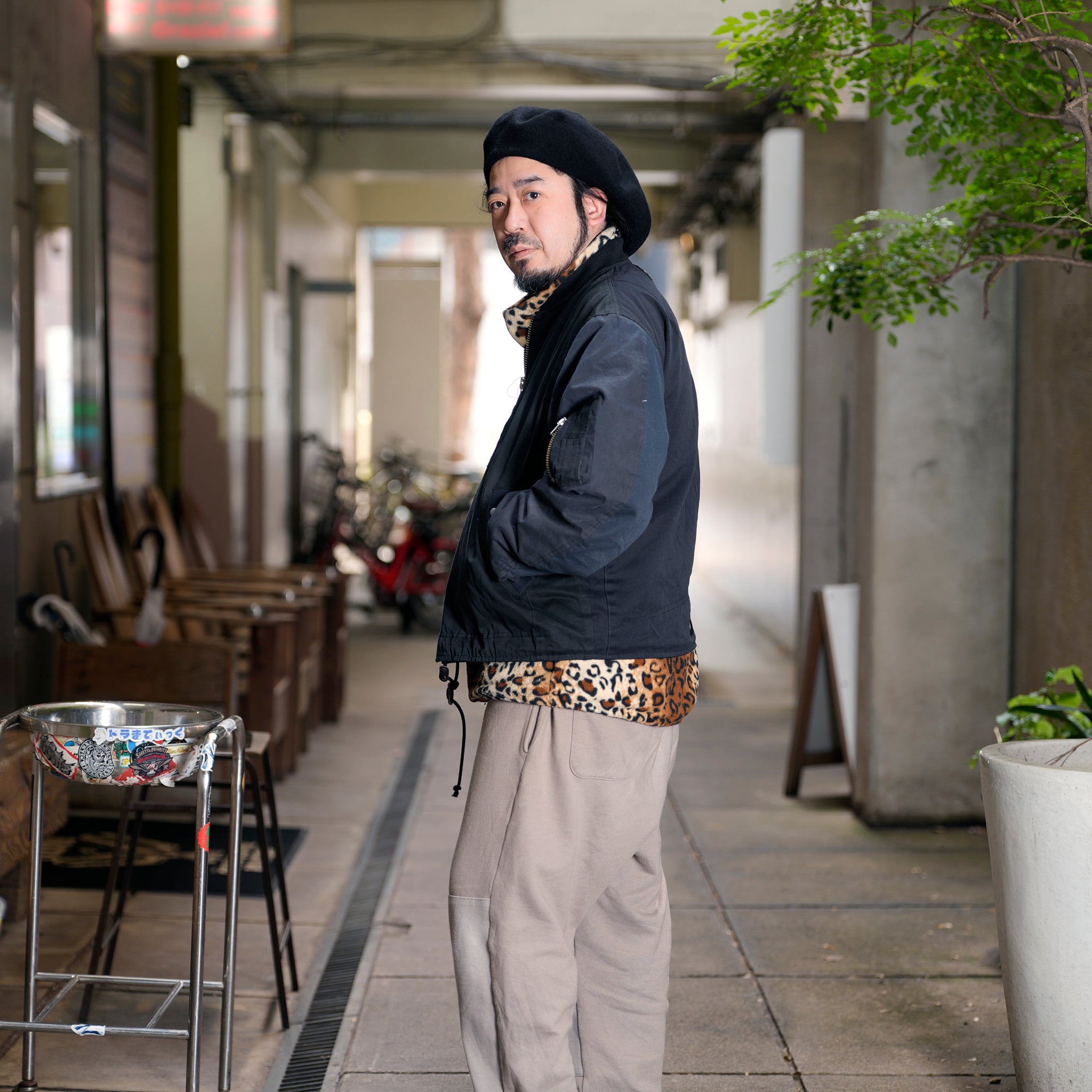 RJ2501001_01-Black | BARBARIAN FLIGHT JACKET | Color:01-Black/02-Olive【NASNGWAM_ナスングワム】