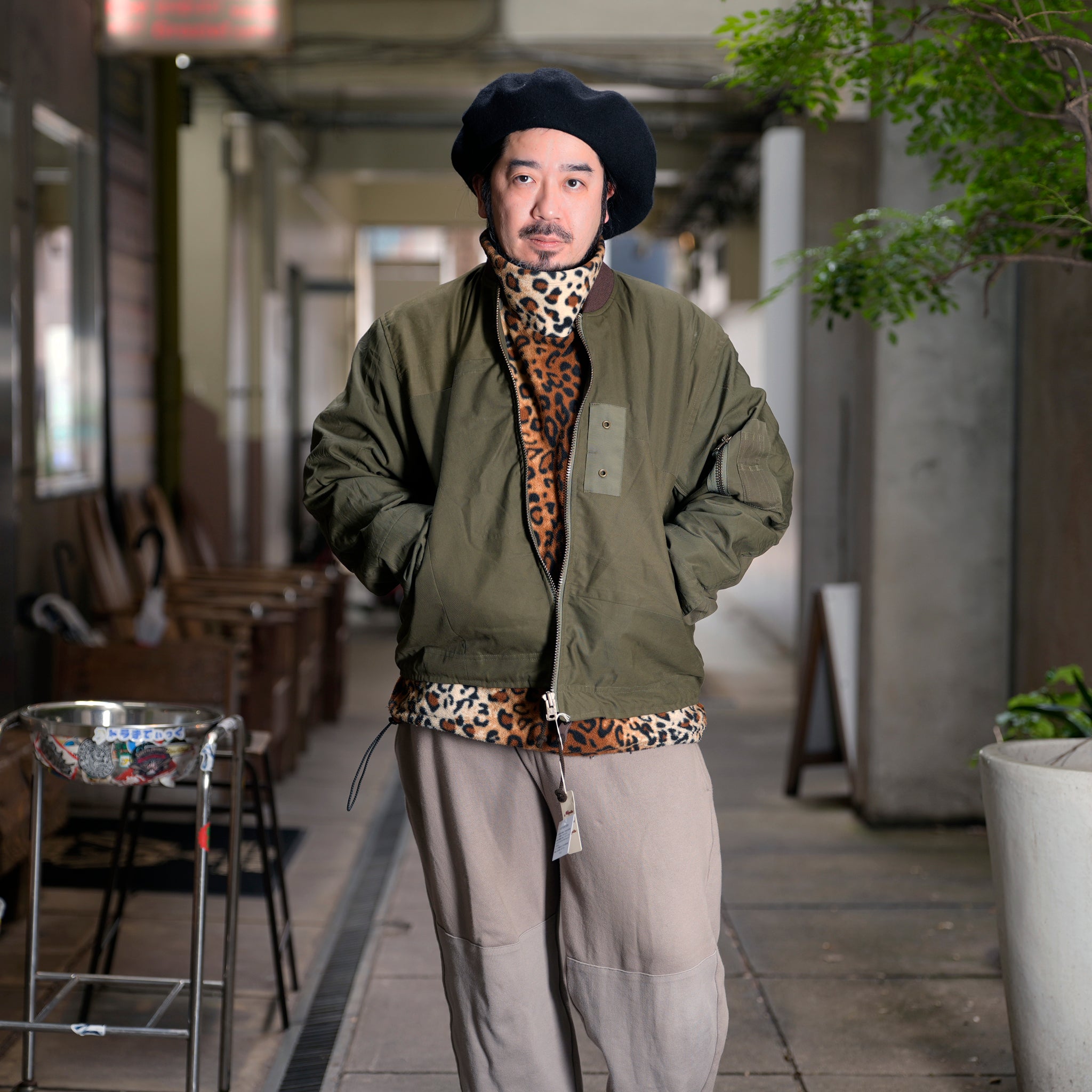 RJ2501001_01-Black | BARBARIAN FLIGHT JACKET | Color:01-Black/02-Olive【NASNGWAM_ナスングワム】
