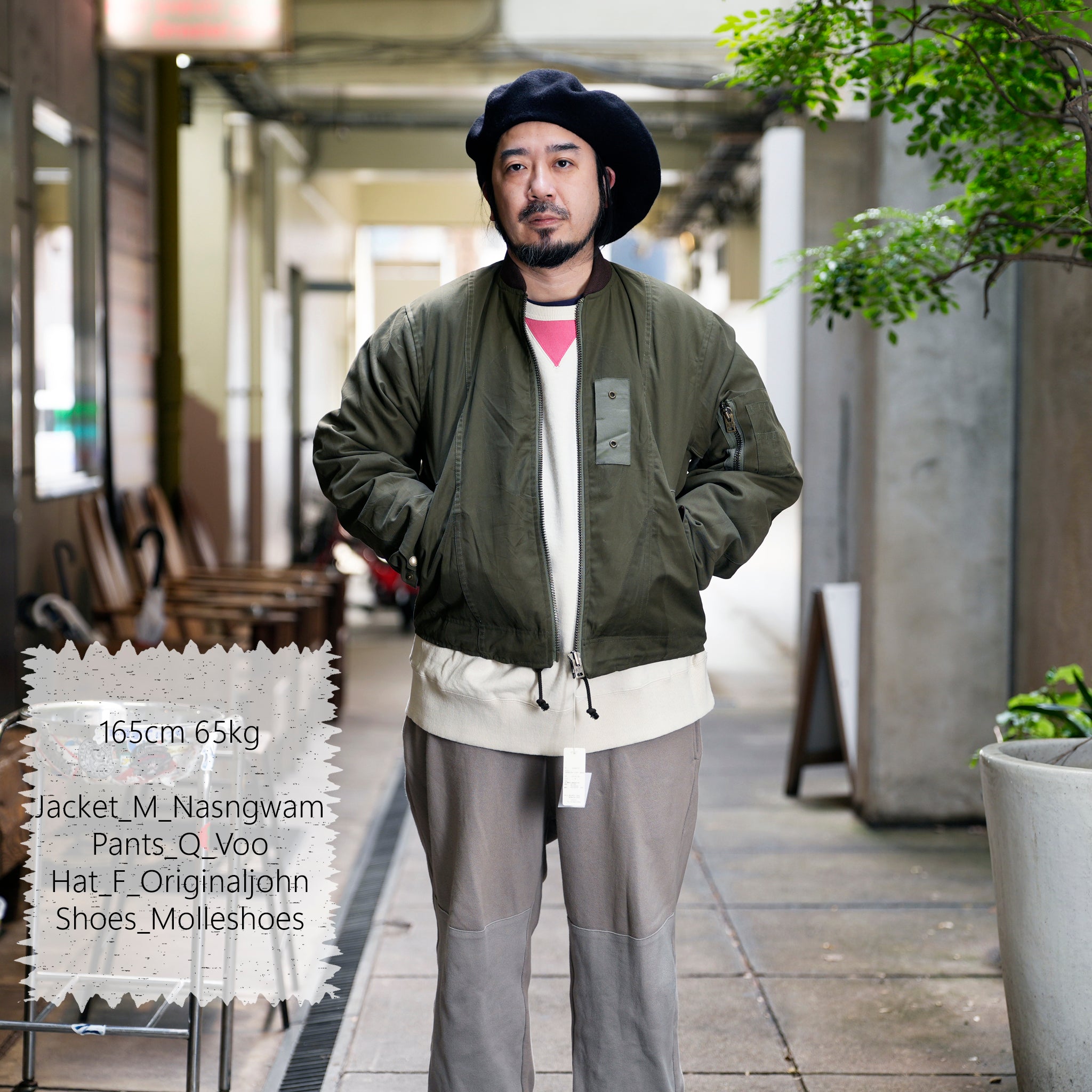 RJ2501001_01-Black | BARBARIAN FLIGHT JACKET | Color:01-Black/02-Olive【NASNGWAM_ナスングワム】
