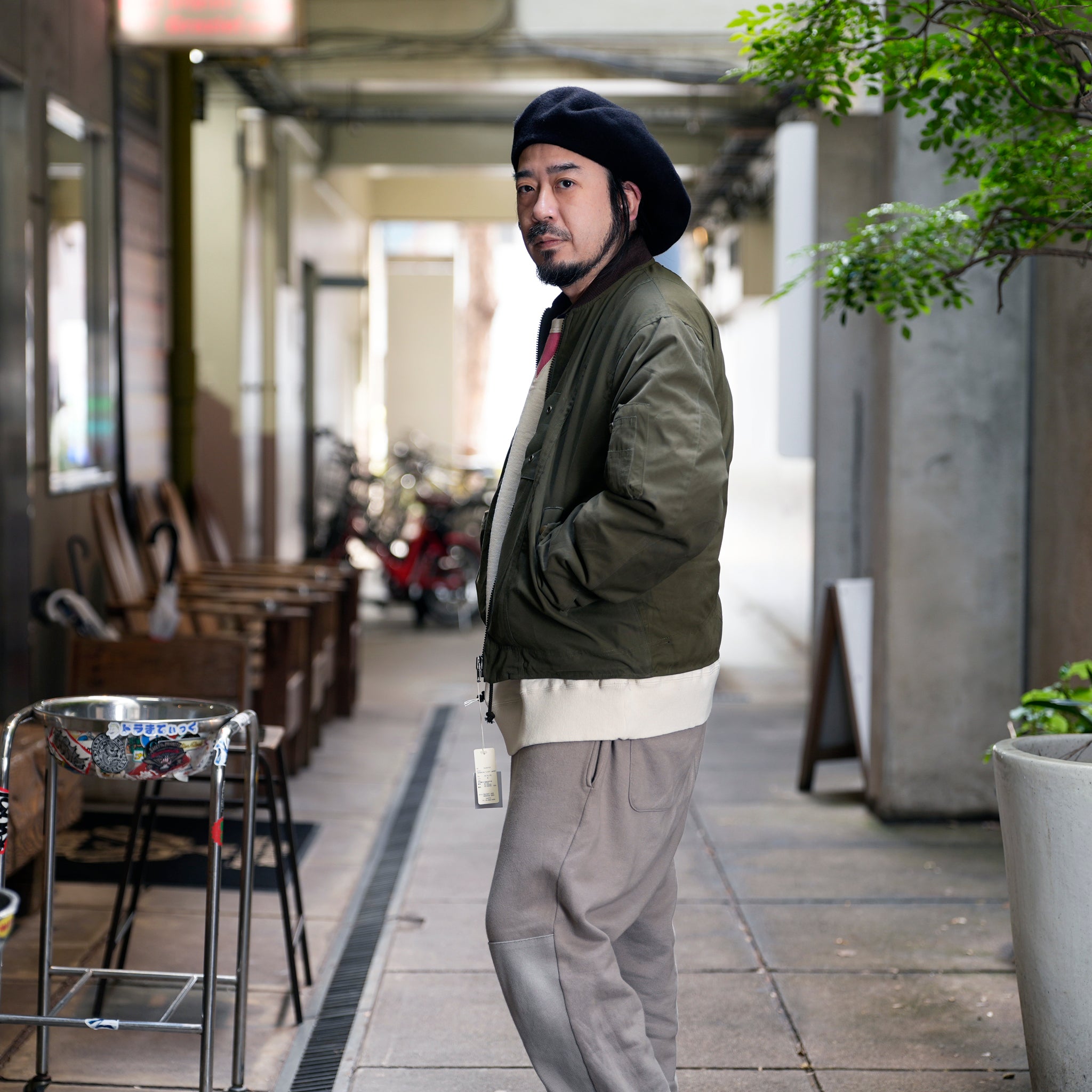 RJ2501001_01-Black | BARBARIAN FLIGHT JACKET | Color:01-Black/02-Olive【NASNGWAM_ナスングワム】
