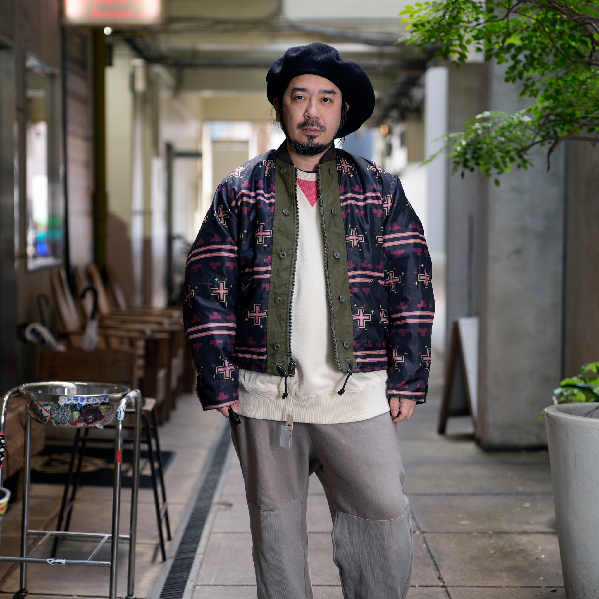 RJ2501001_01-Black | BARBARIAN FLIGHT JACKET | Color:01-Black/02-Olive【NASNGWAM_ナスングワム】