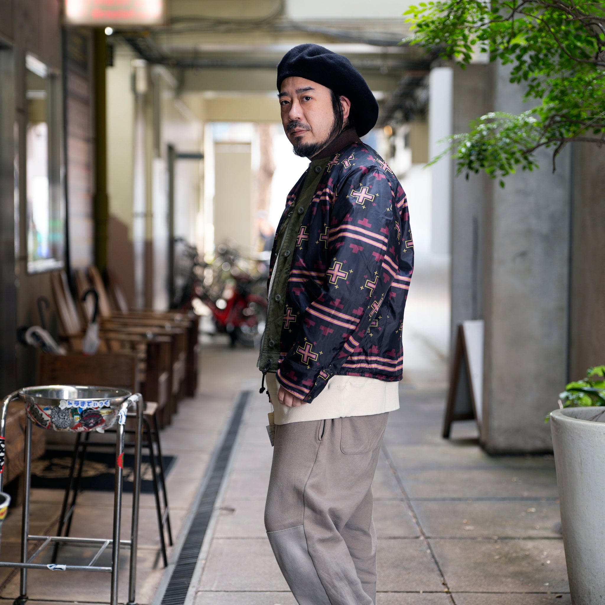 RJ2501001_01-Black | BARBARIAN FLIGHT JACKET | Color:01-Black/02-Olive【NASNGWAM_ナスングワム】