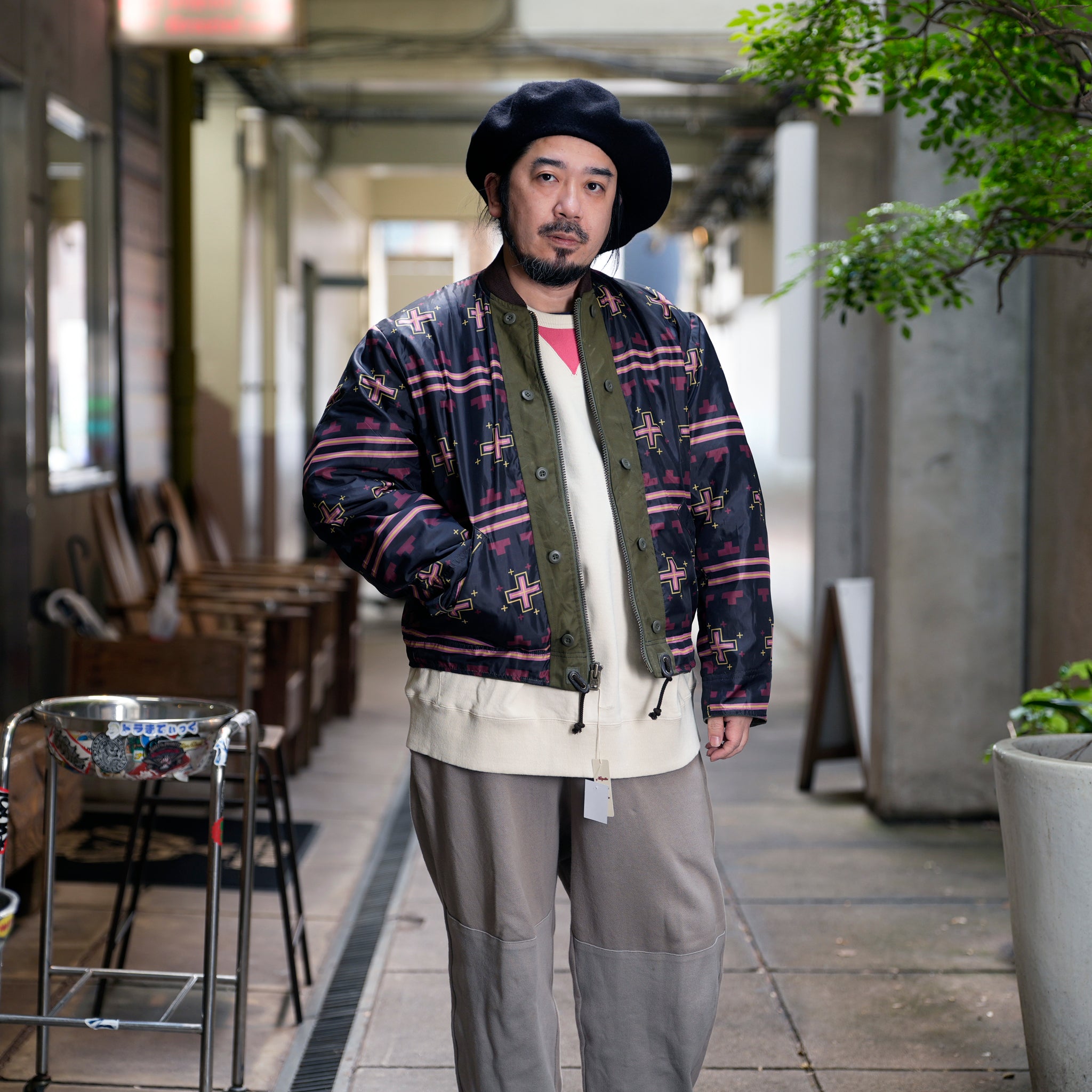 RJ2501001_01-Black | BARBARIAN FLIGHT JACKET | Color:01-Black/02-Olive【NASNGWAM_ナスングワム】