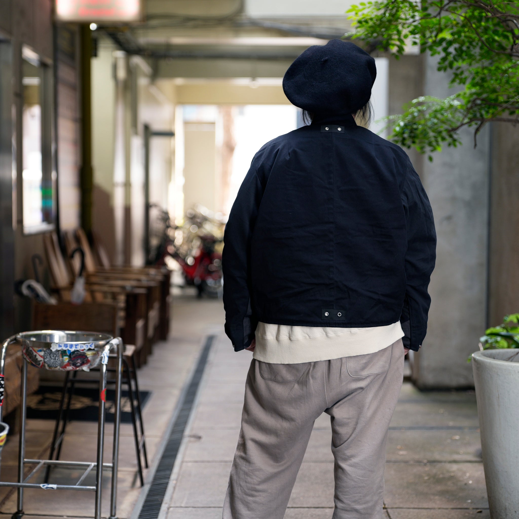 RJ2501001_01-Black | BARBARIAN FLIGHT JACKET | Color:01-Black/02-Olive【NASNGWAM_ナスングワム】