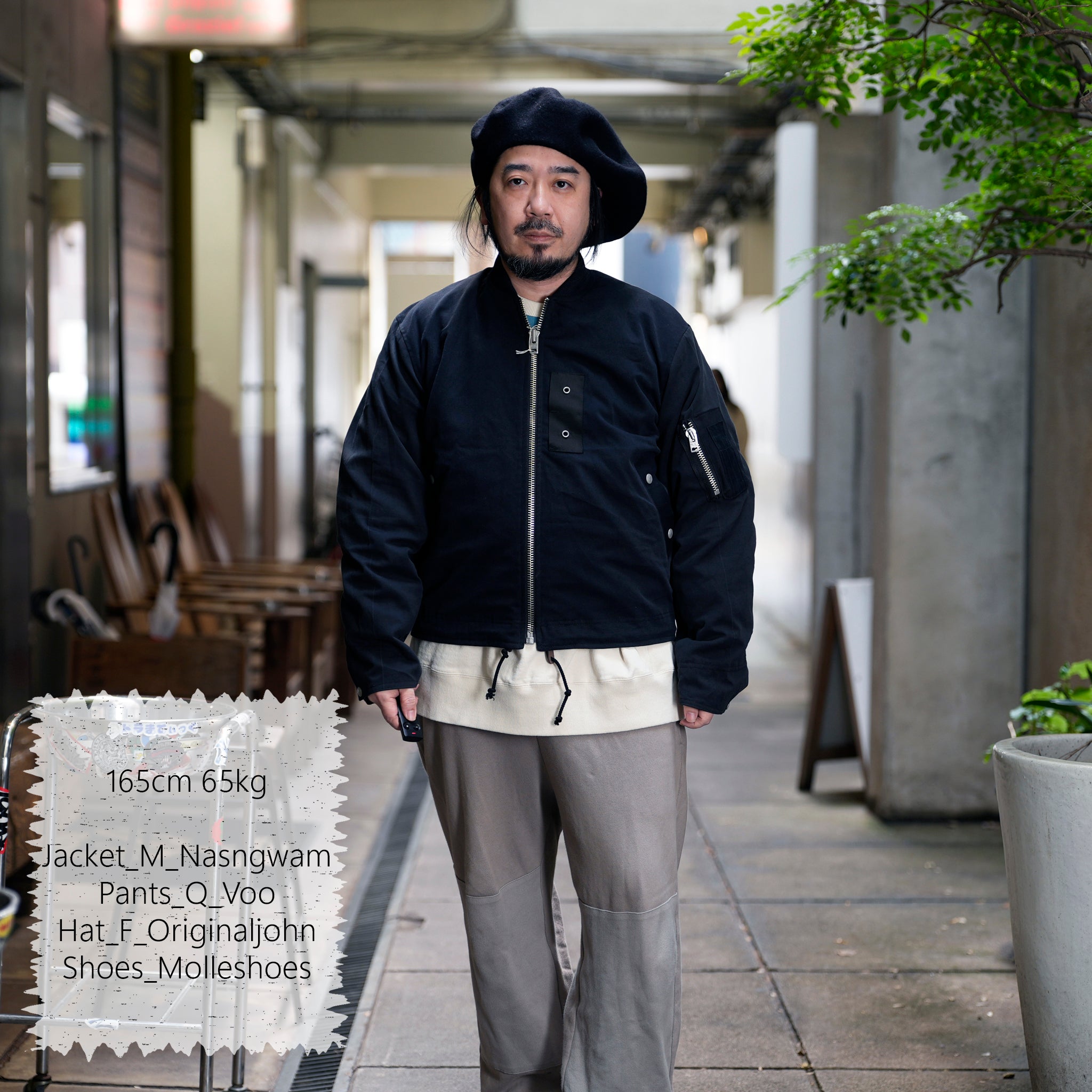 RJ2501001_01-Black | BARBARIAN FLIGHT JACKET | Color:01-Black/02-Olive【NASNGWAM_ナスングワム】