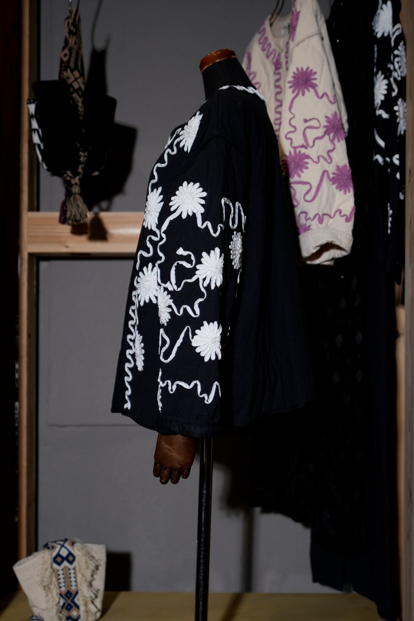 DEEPIKA TAPE EMB JACKET – Black | SARAMALLIKA