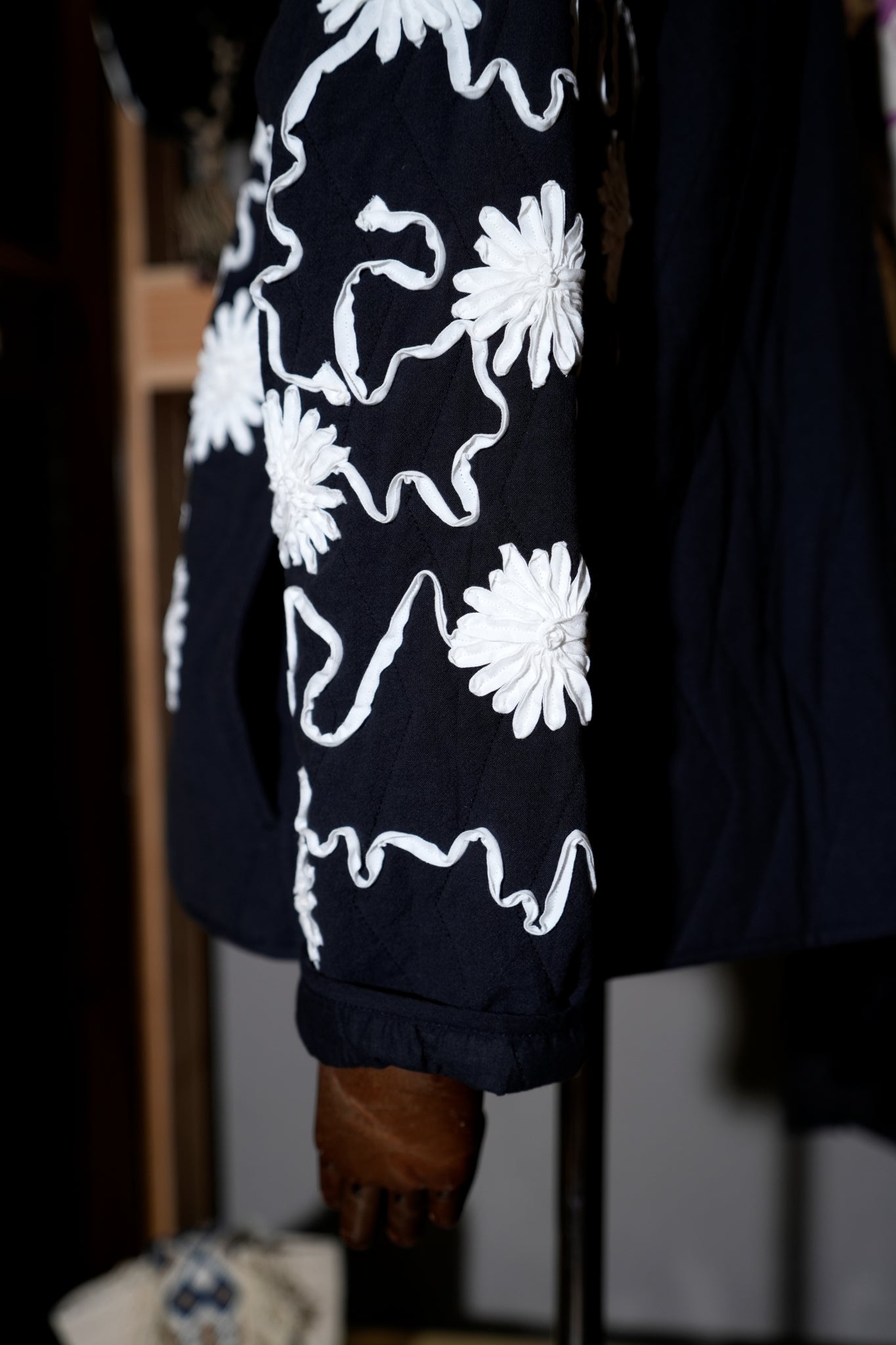 DEEPIKA TAPE EMB JACKET – Black | SARAMALLIKA