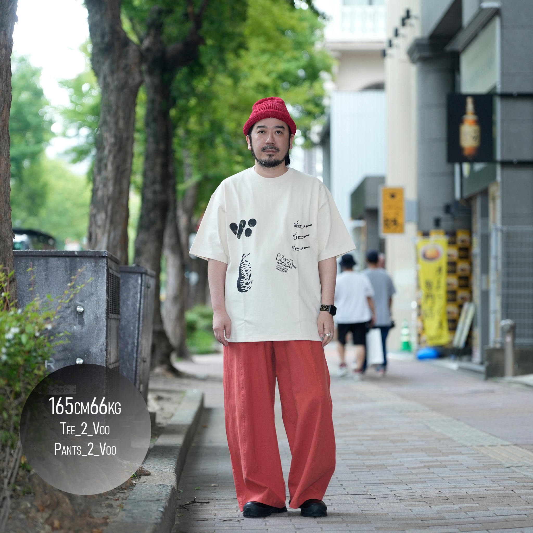 VOO-SPG-173 | VUCA TEE | Color:Natural / Sumi【VOO_ヴォー】