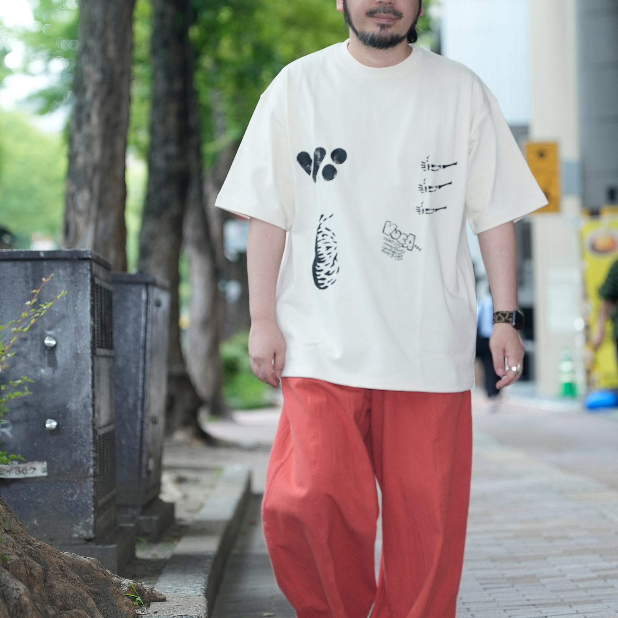 VOO-SPG-173 | VUCA TEE | Color:Natural / Sumi【VOO_ヴォー】