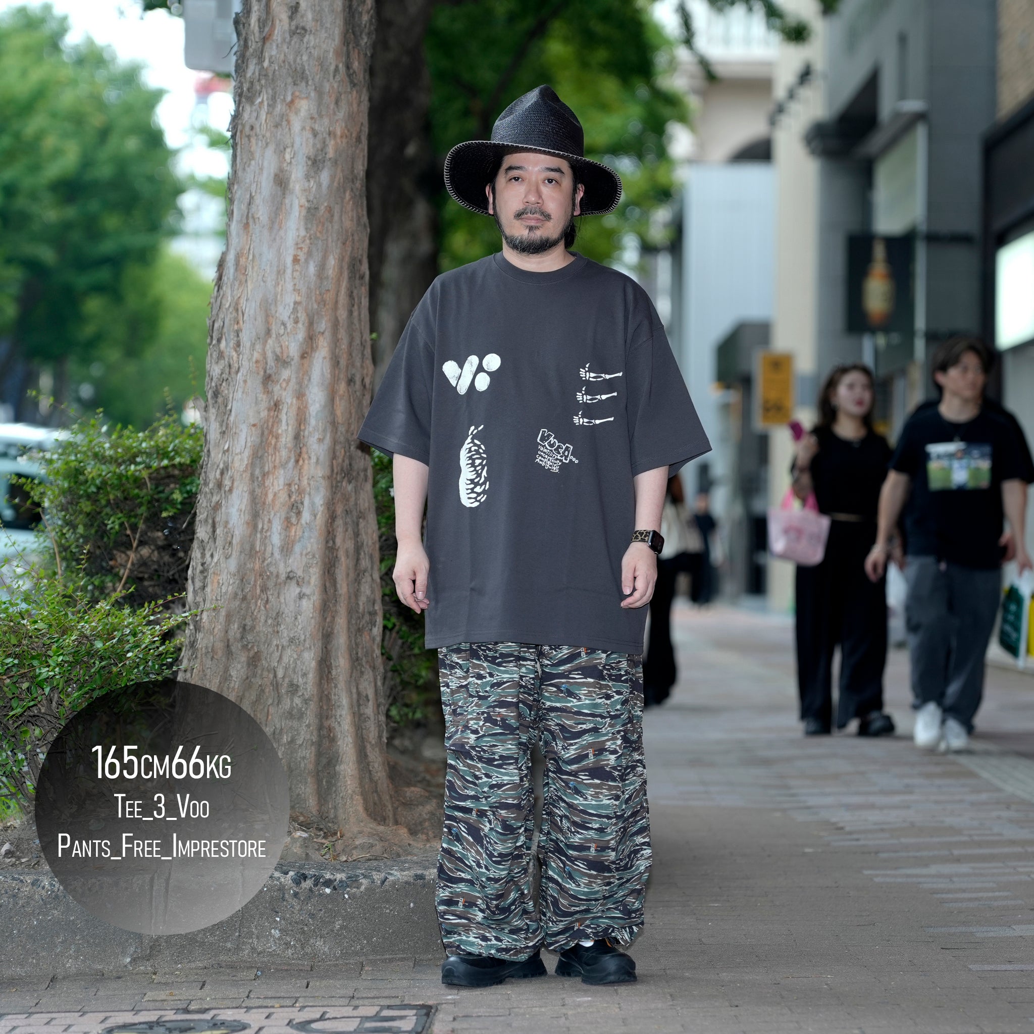 VOO-SPG-173 | VUCA TEE | Color:Natural / Sumi【VOO_ヴォー】