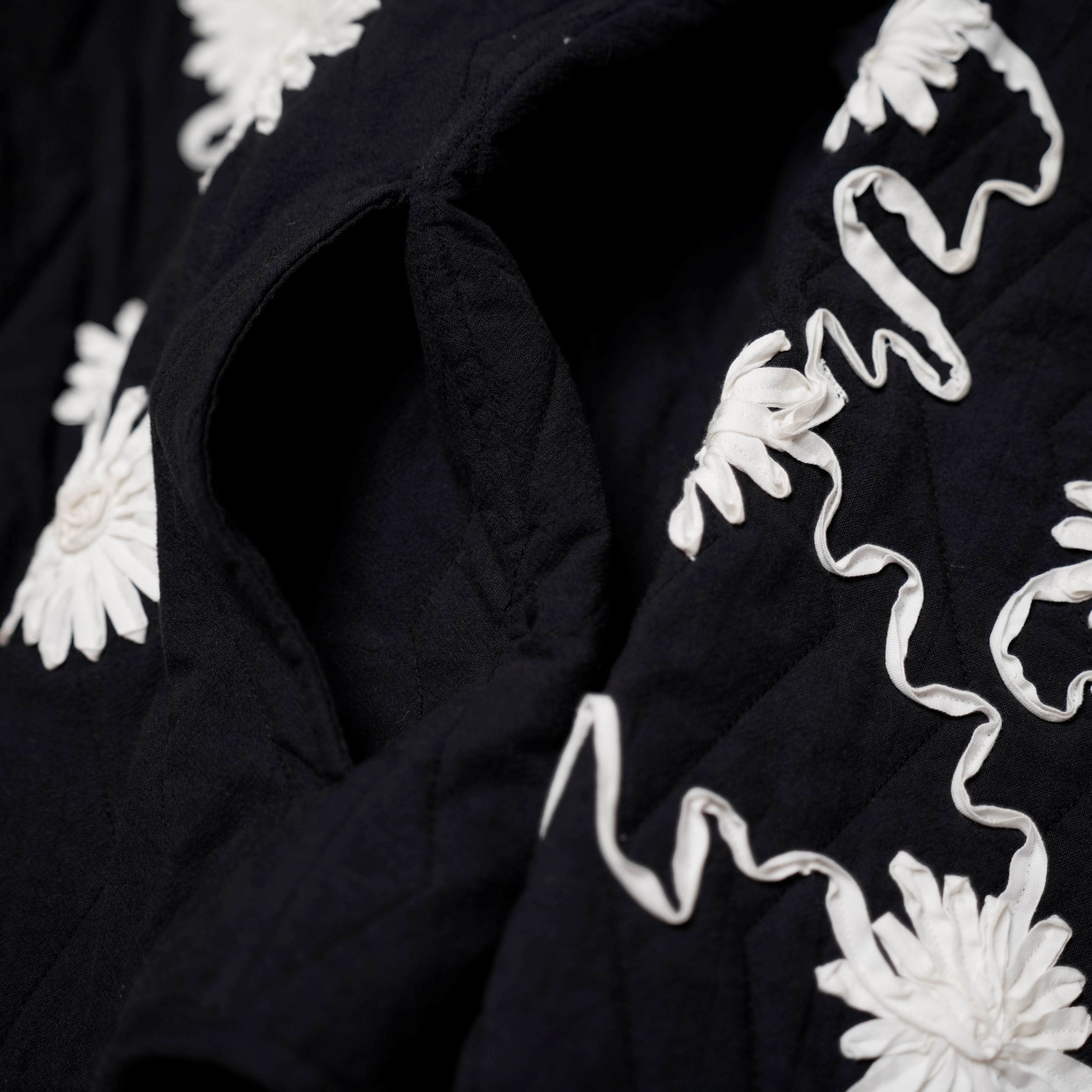 DEEPIKA TAPE EMB JACKET – Black | SARAMALLIKA