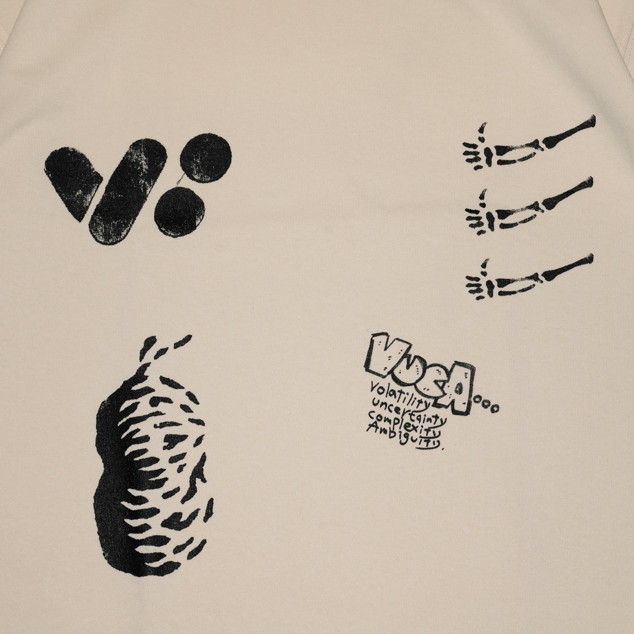 VOO-SPG-173 | VUCA TEE | Color:Natural / Sumi【VOO_ヴォー】