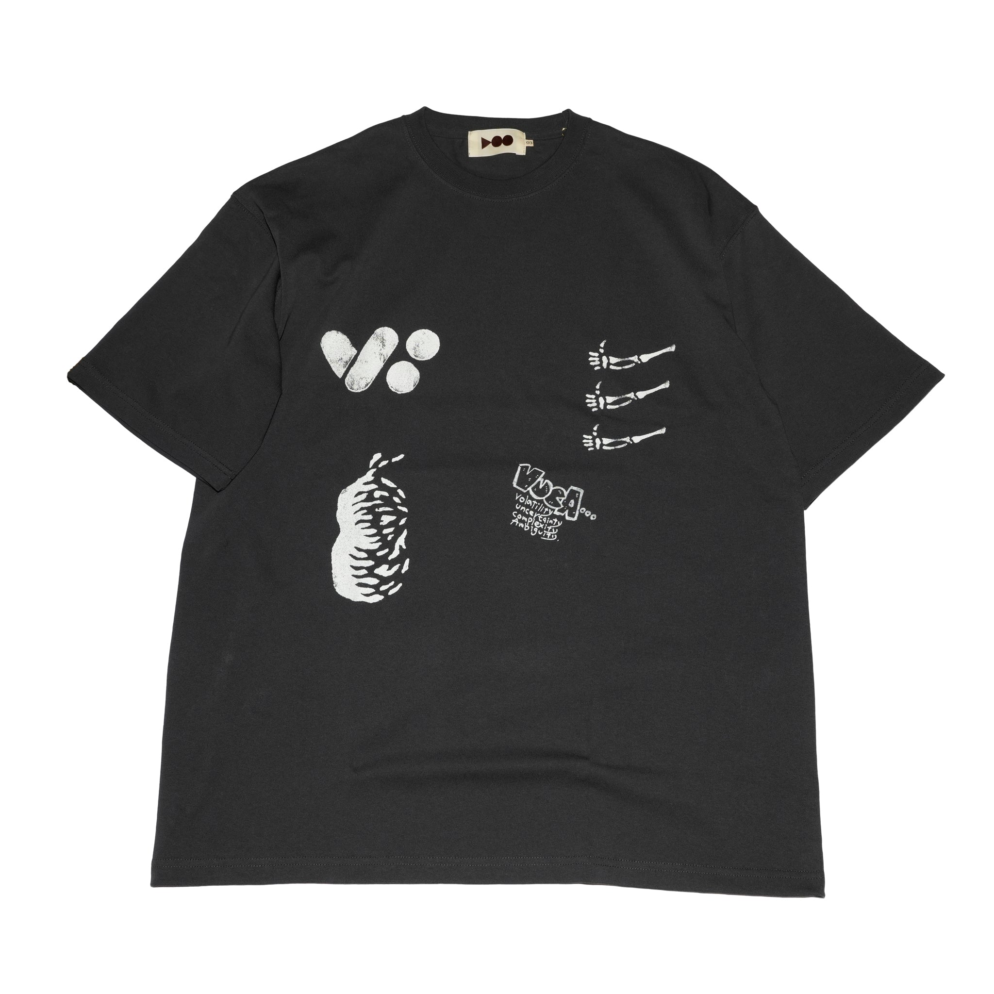 VOO-SPG-173 | VUCA TEE | Color:Natural / Sumi【VOO_ヴォー】