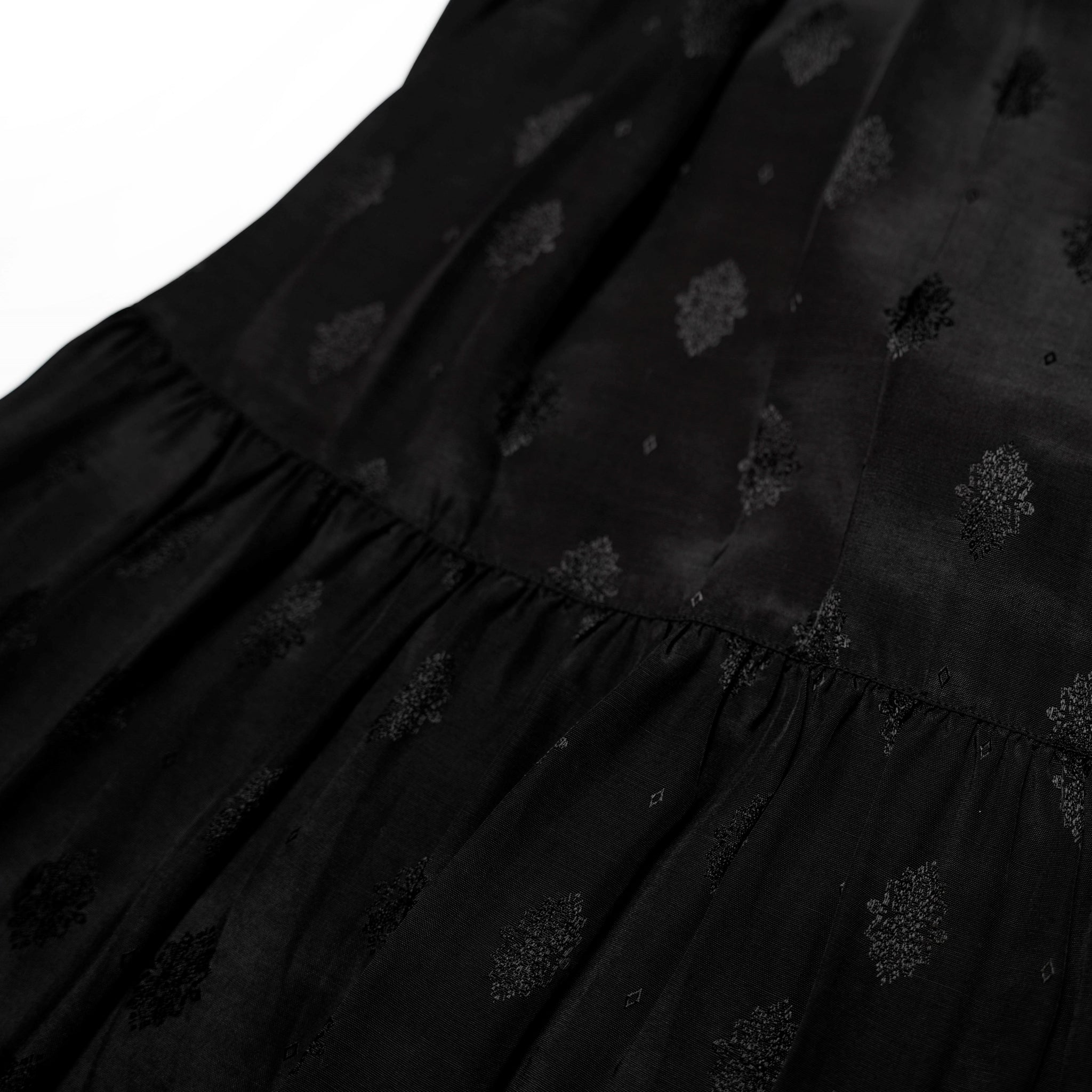 PARVEEN BEADS EMB TASSEL DRESS – Black | SARAMALLIKA