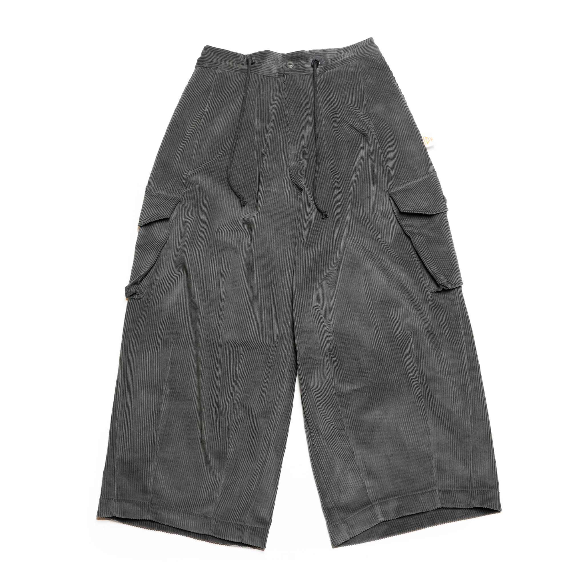 G64302_GR | CORDUROY BALLOON PANTS-GR | Color:Gray【GORT_ゴート】【archive】