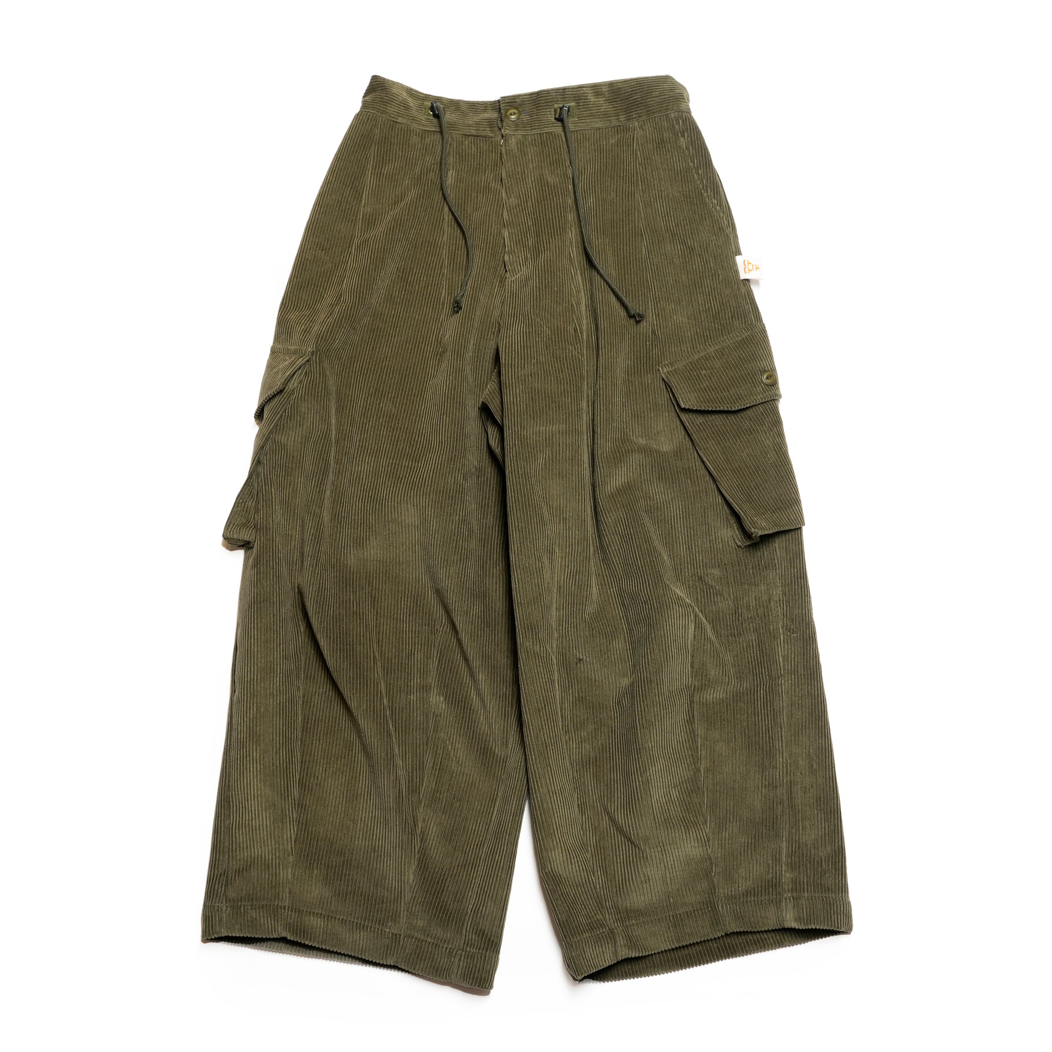 G64302_KH | CORDUROY BALLOON PANTS-KH | Color:Khaki【GORT_ゴート】【archive】