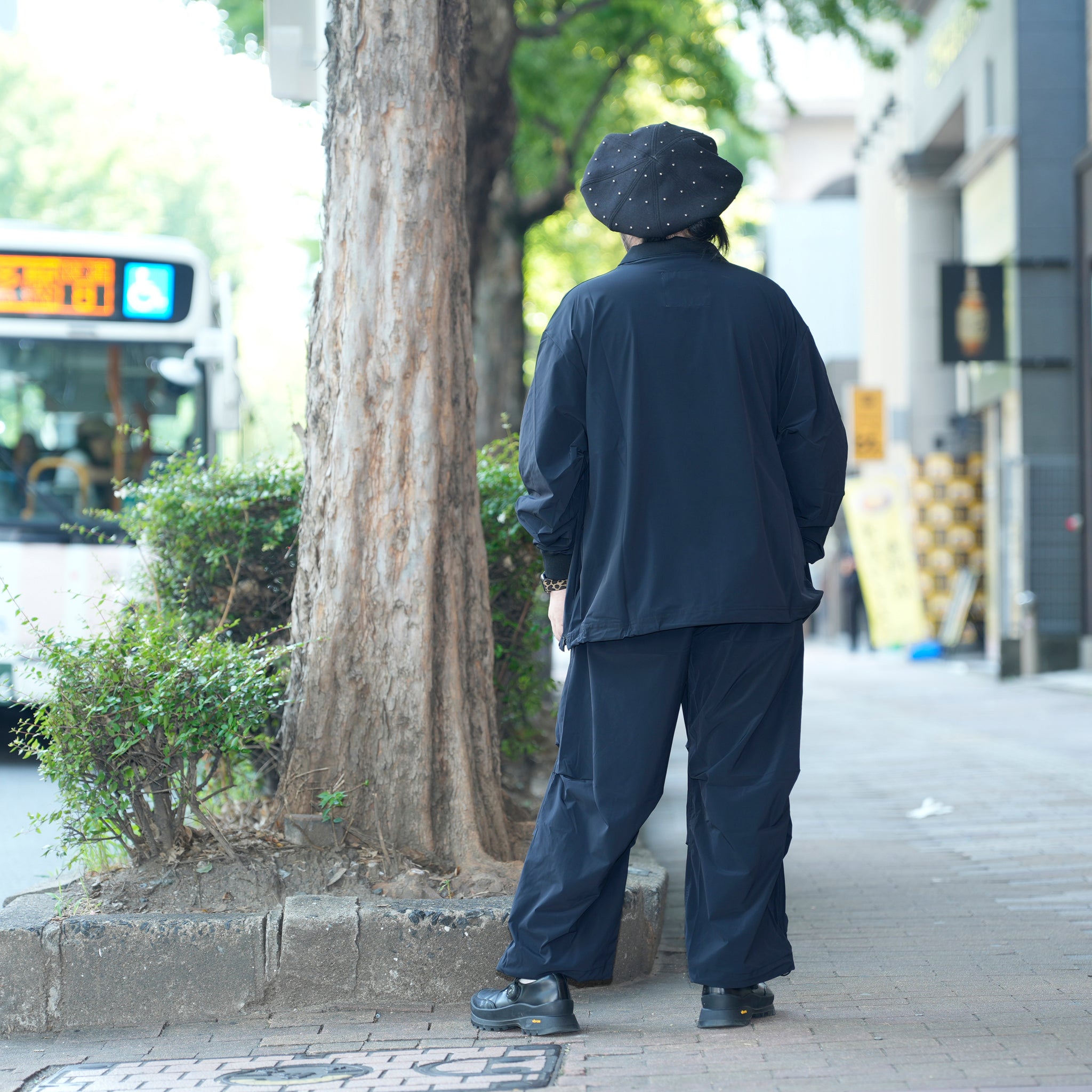 カラースモック L/S | Color_Color: Black | No__203_color: black【UNTRACE_アントレース】