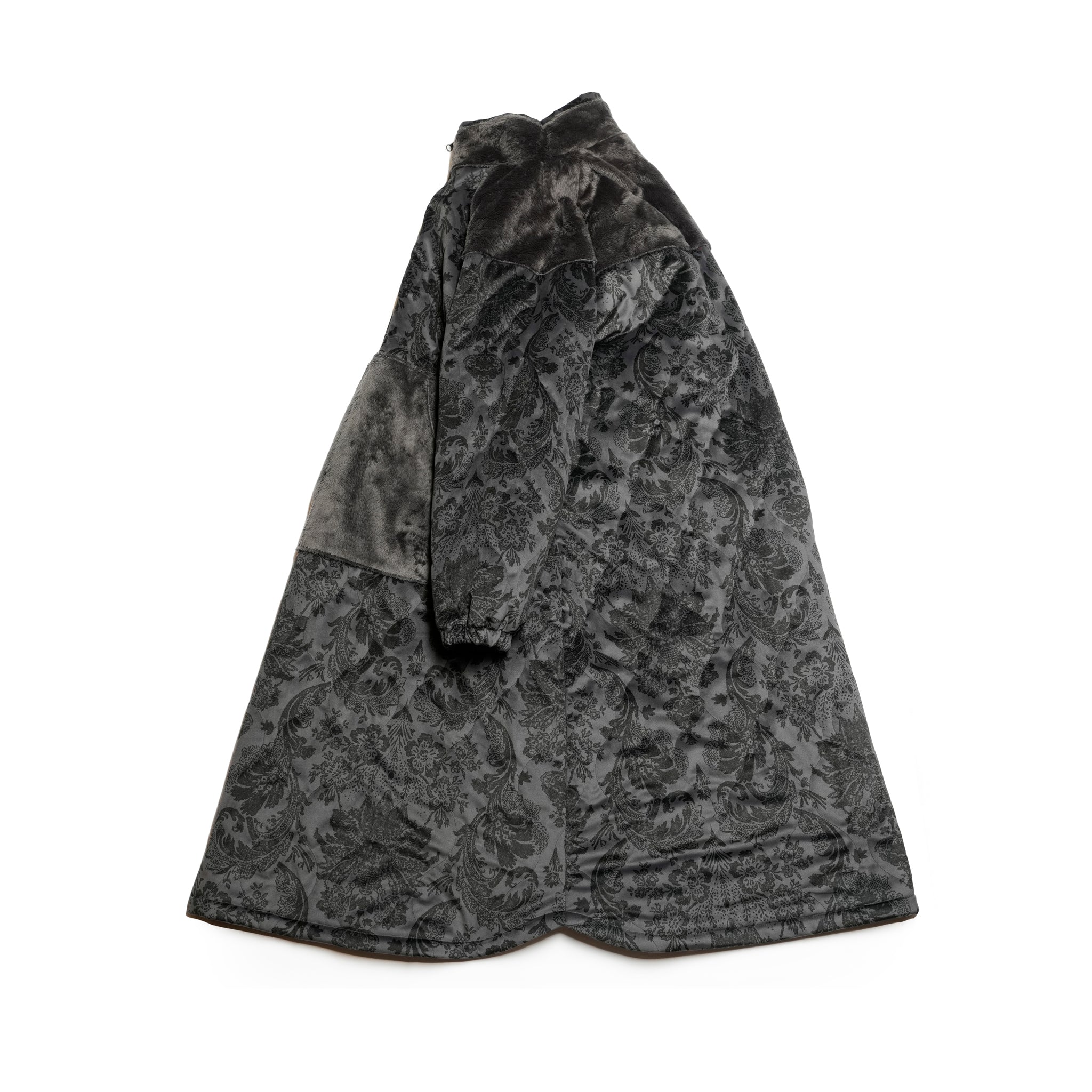 G64201_VT.GR | FLEECE OVERSIZED HALF-ZIP PULLOVER-VT.GR | Color:Gray【GORT_ゴート】【archive】