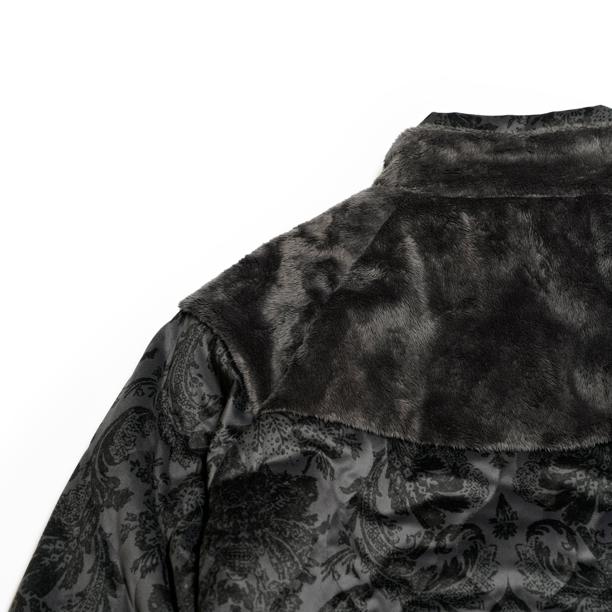 G64201_VT.GR | FLEECE OVERSIZED HALF-ZIP PULLOVER-VT.GR | Color:Gray【GORT_ゴート】【archive】