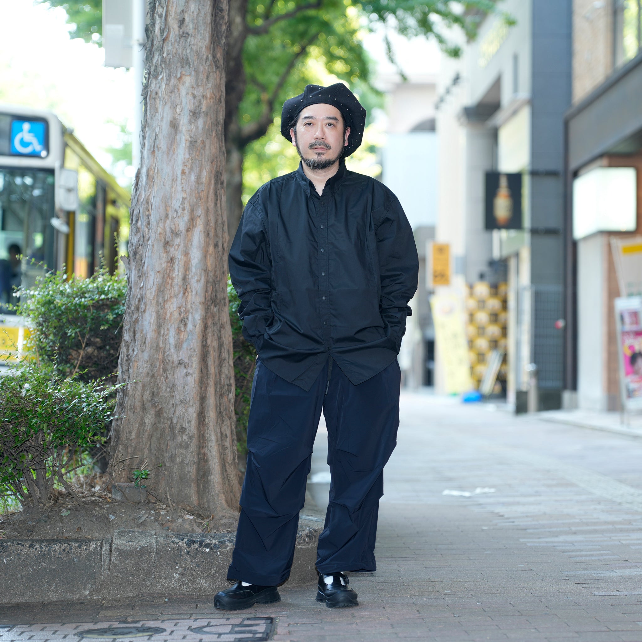 レギュラーカラーシャツ | Color_Color: Black | No__207_color: black【UNTRACE_アントレース】