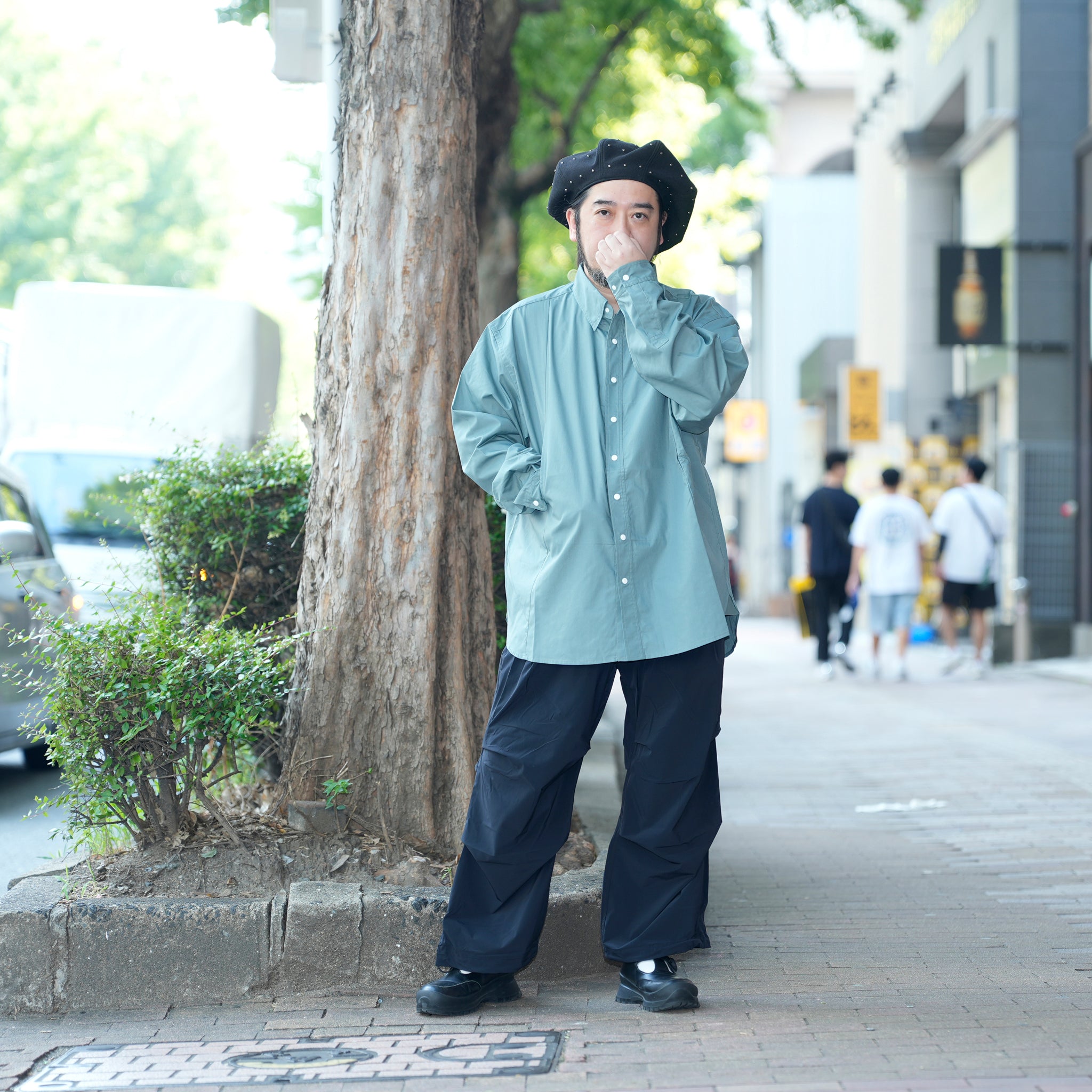 レギュラーカラーシャツ | Color_Color: Green Shade | No__207_color: green shade【UNTRACE_アントレース】