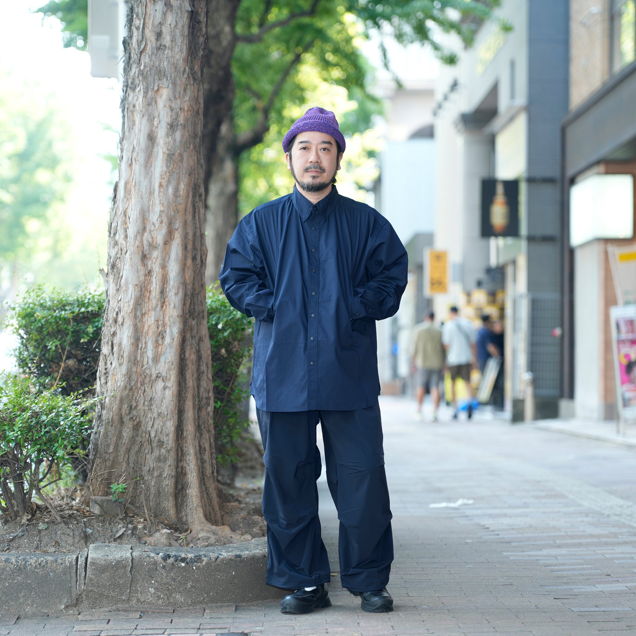 レギュラーカラーシャツ | Color_Color: Dark Navy | No__207_color: dark navy【UNTRACE_アントレース】