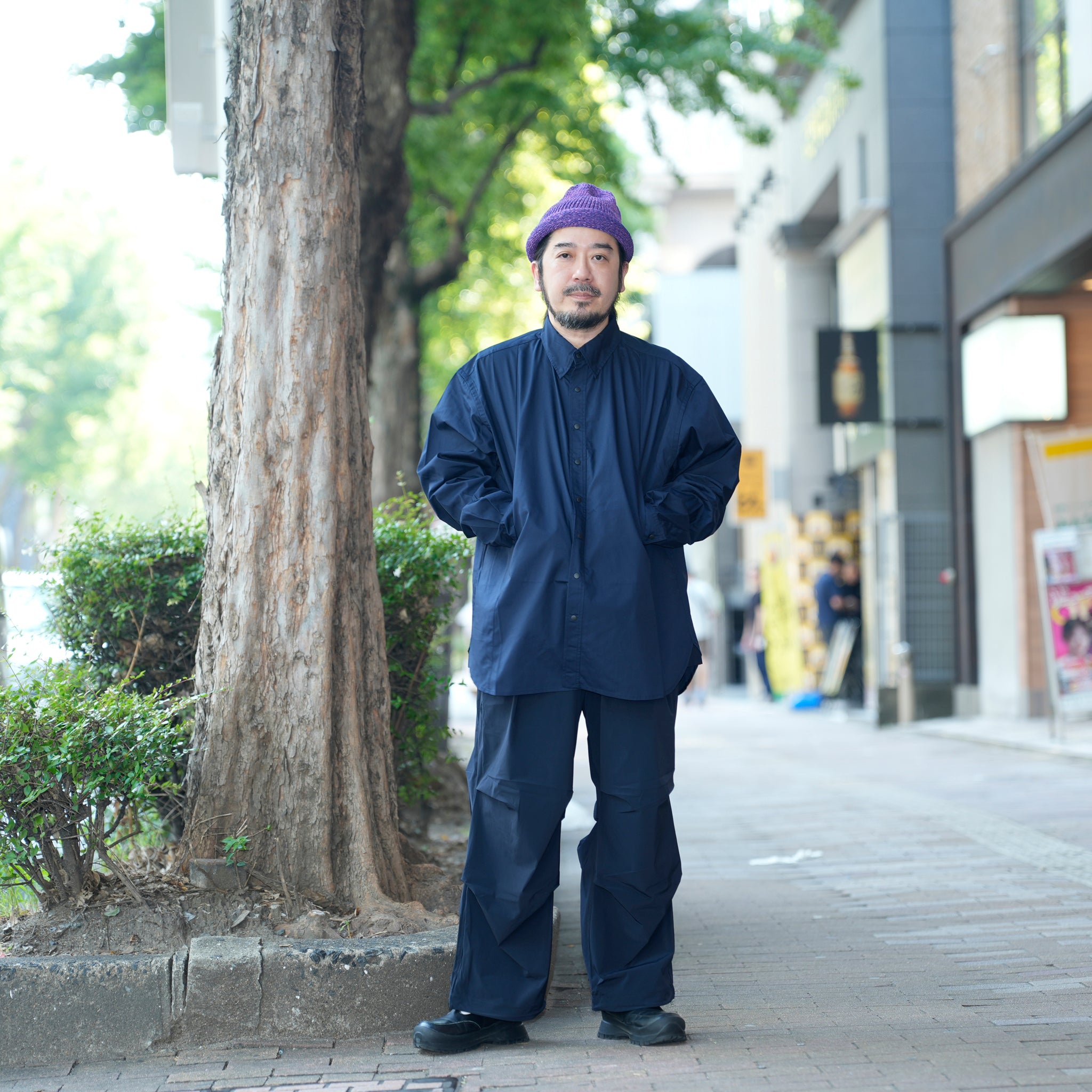 レギュラーカラーシャツ | Color_Color: Dark Navy | No__207_color: dark navy【UNTRACE_アントレース】