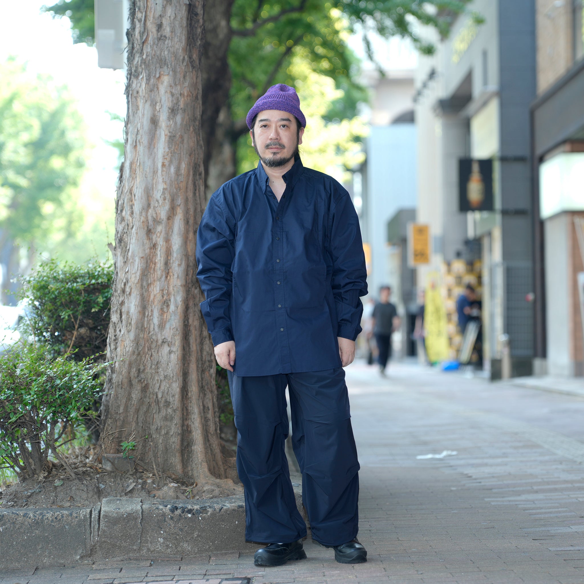 レギュラーカラーシャツ | Color_Color: Dark Navy | No__207_color: dark navy【UNTRACE_アントレース】