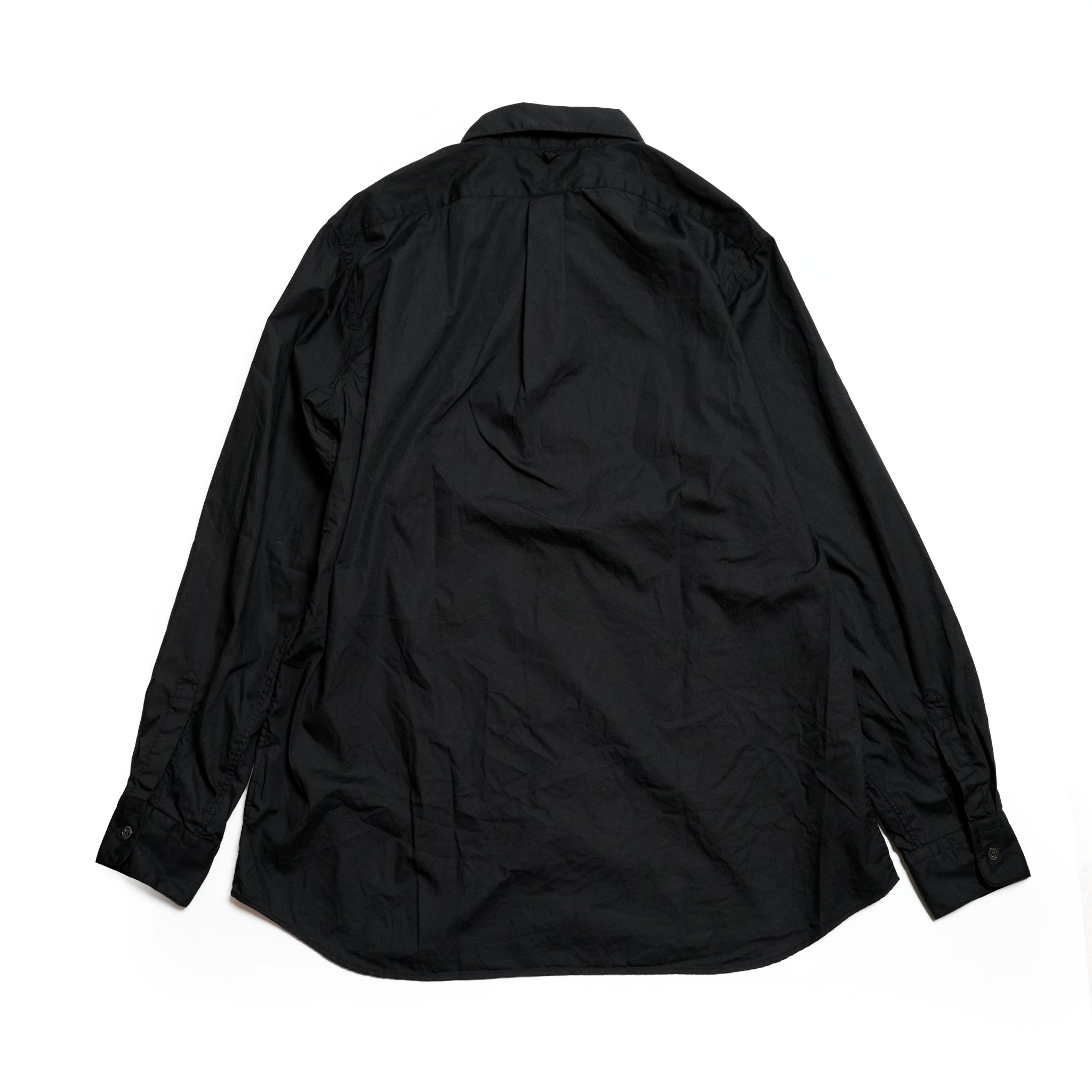 RG-03_BLACK | REGULAR COLLAR SHIRT-BROAD | Color:Black【CATTA_カッタ】