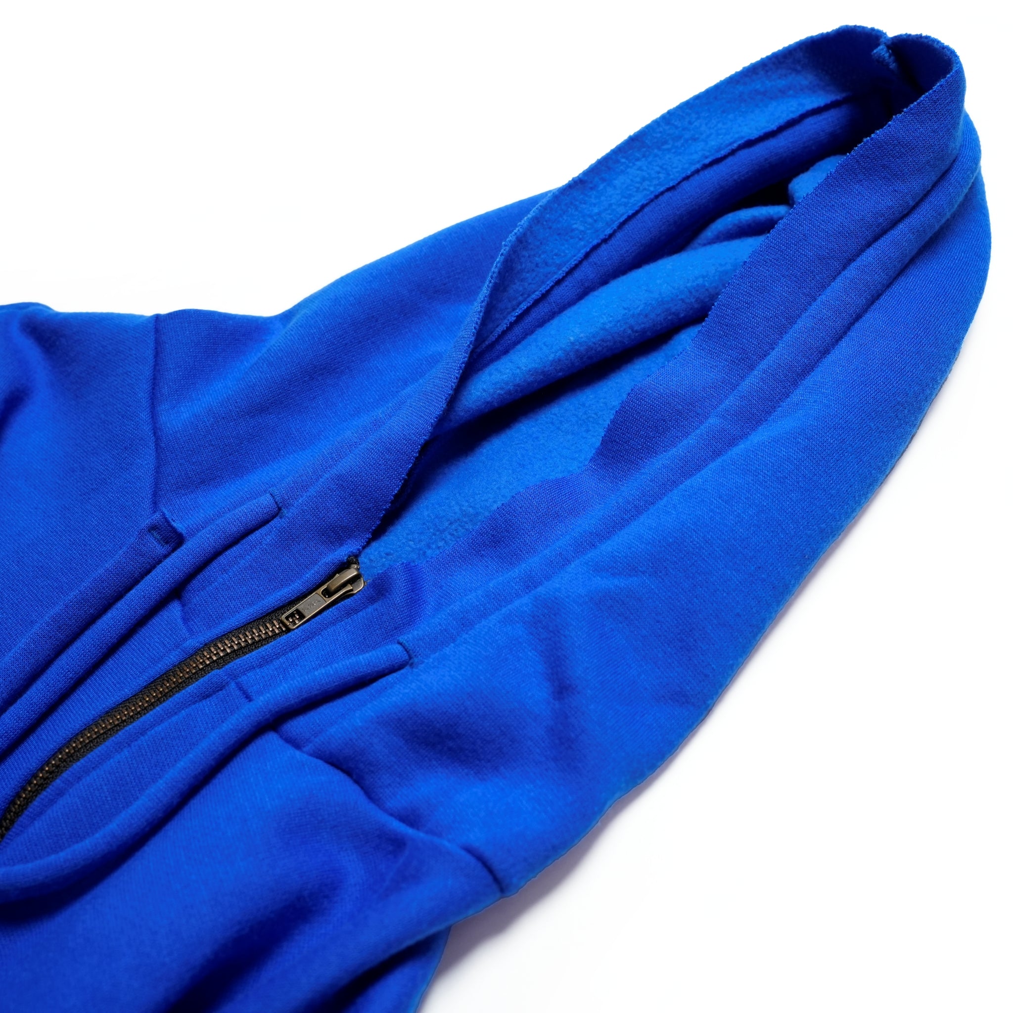 M32706-4_Fleece Royal Blue | Cut Off HoodieJacket | Color:Fleece Royal Blue【MONITALY_モニタリー】