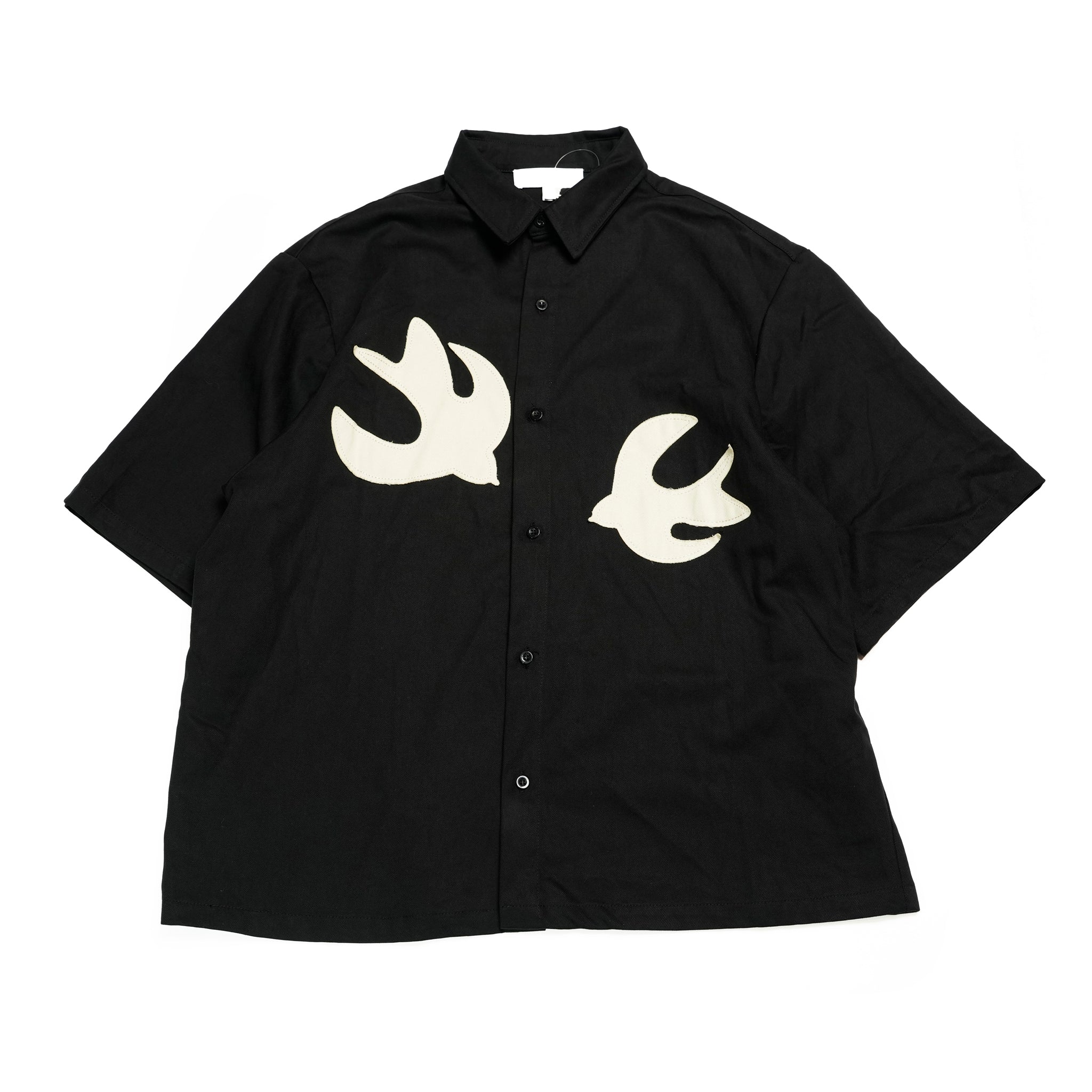 31SM01BLM131BLK_Black | Cameron Bird Shirt | Color:Black【SISTER JANE_シスタージェーン】【archive】