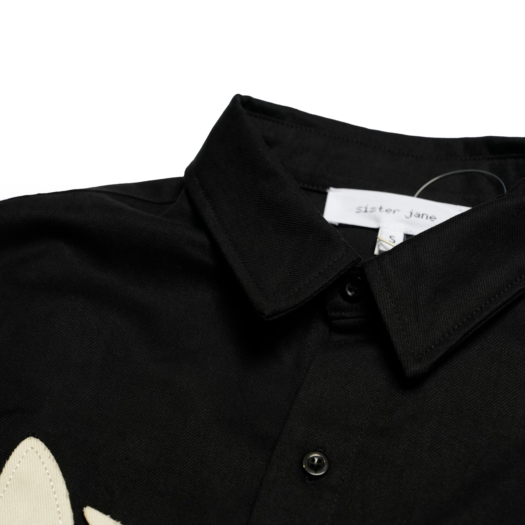 31SM01BLM131BLK_Black | Cameron Bird Shirt | Color:Black【SISTER JANE_シスタージェーン】【archive】