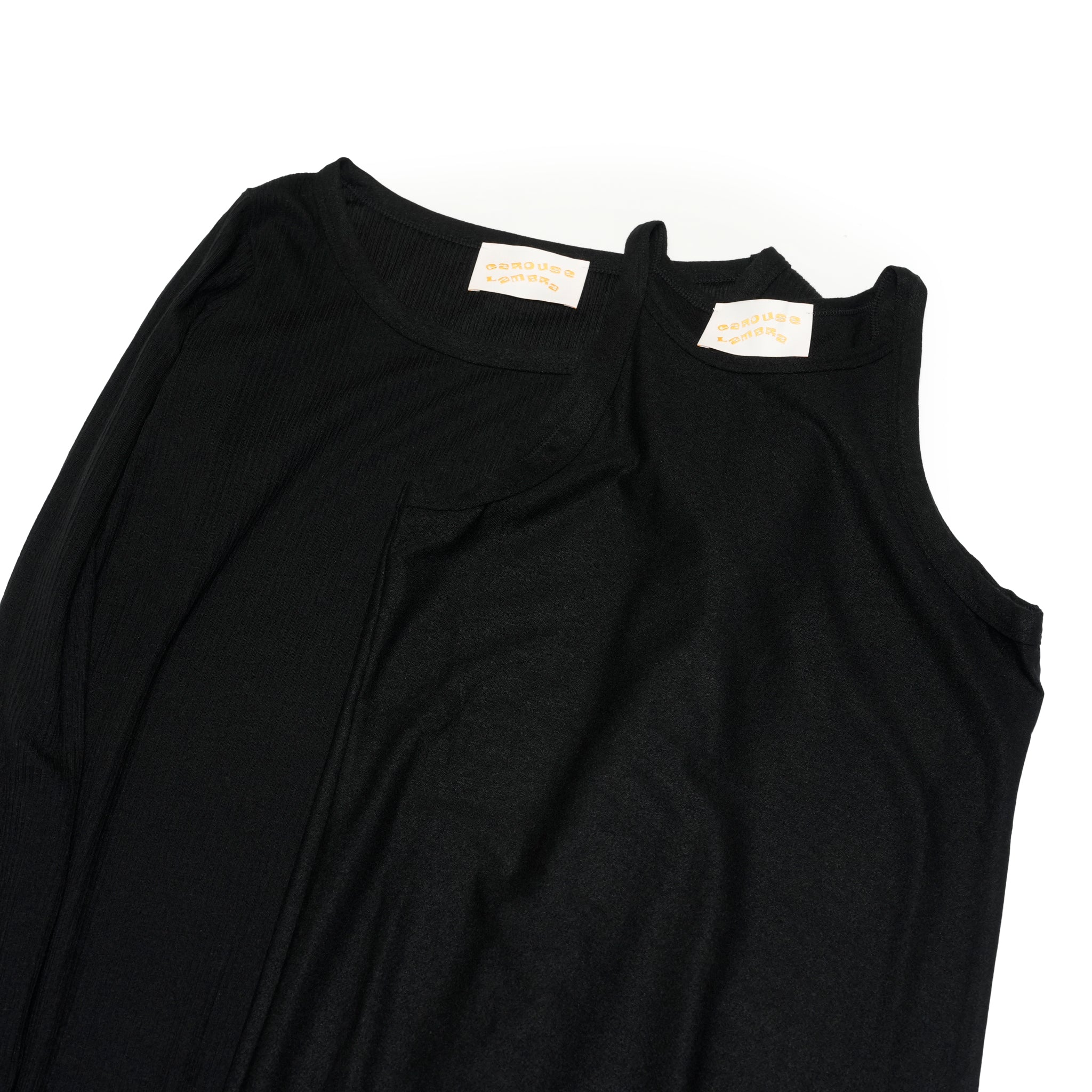 2PACK LS BOAT DRESS | Color_Black | No_252-413_black【CaRouseLamBRa_ケラウズランブラ】