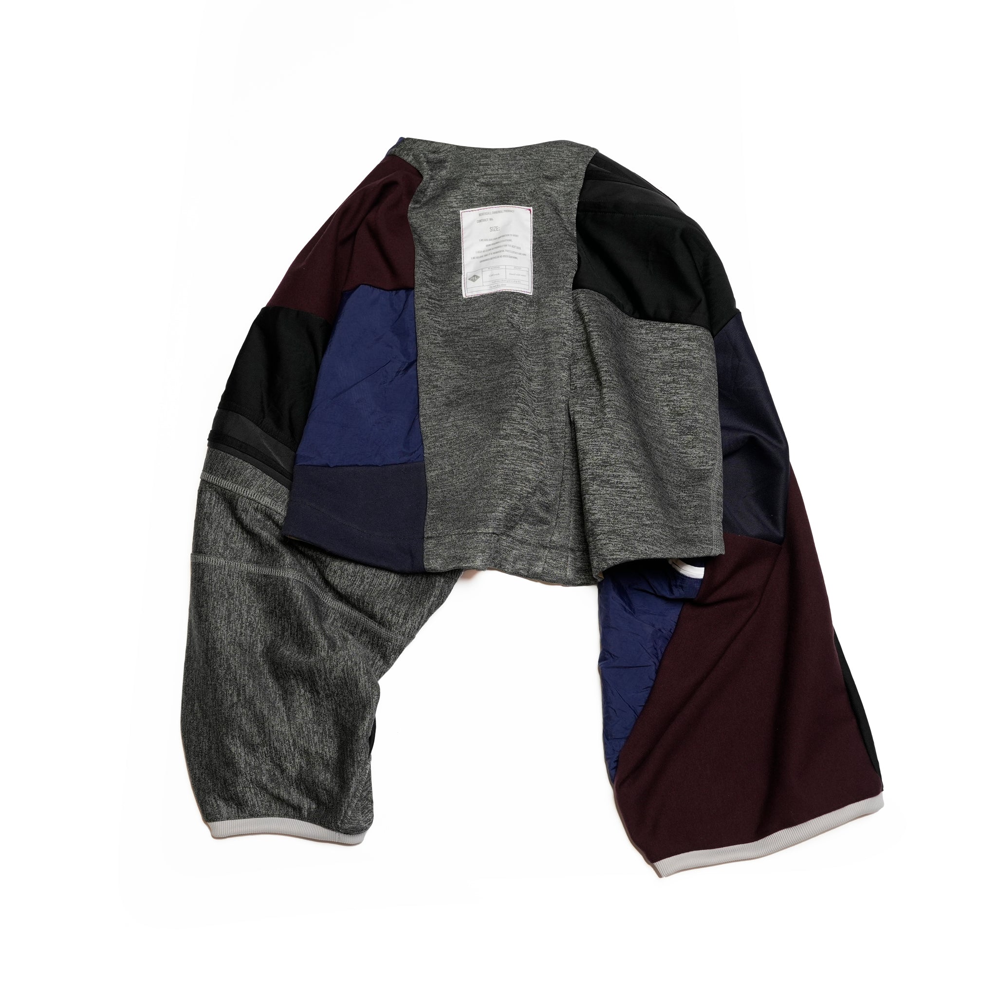 AT252 | ジャージパッチワークボレロ | Color:Multi_10 | Size-Free【REHERSALL_リハーズオール】